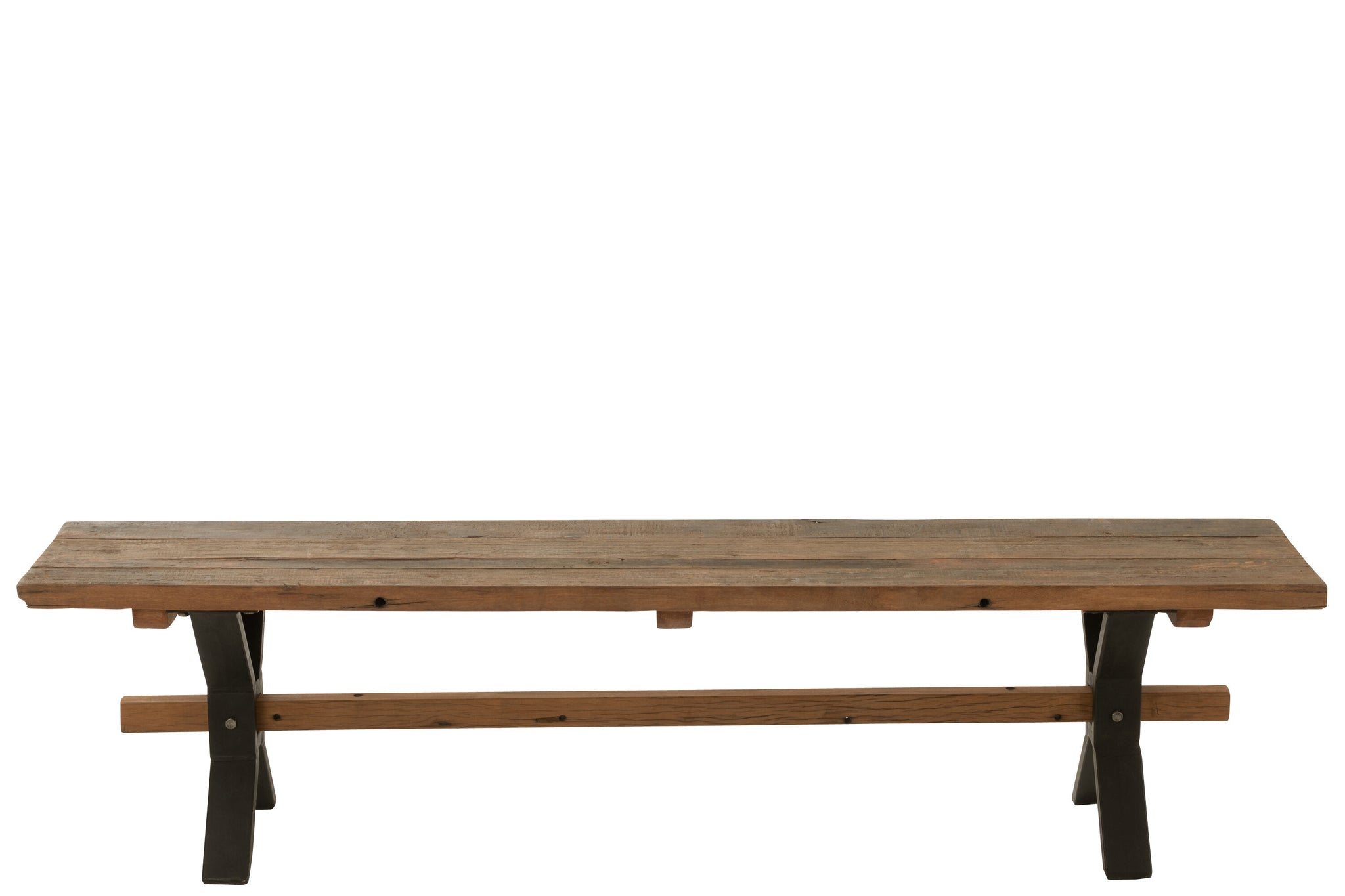 Bank Vintage Hout Bruin - J-LINE