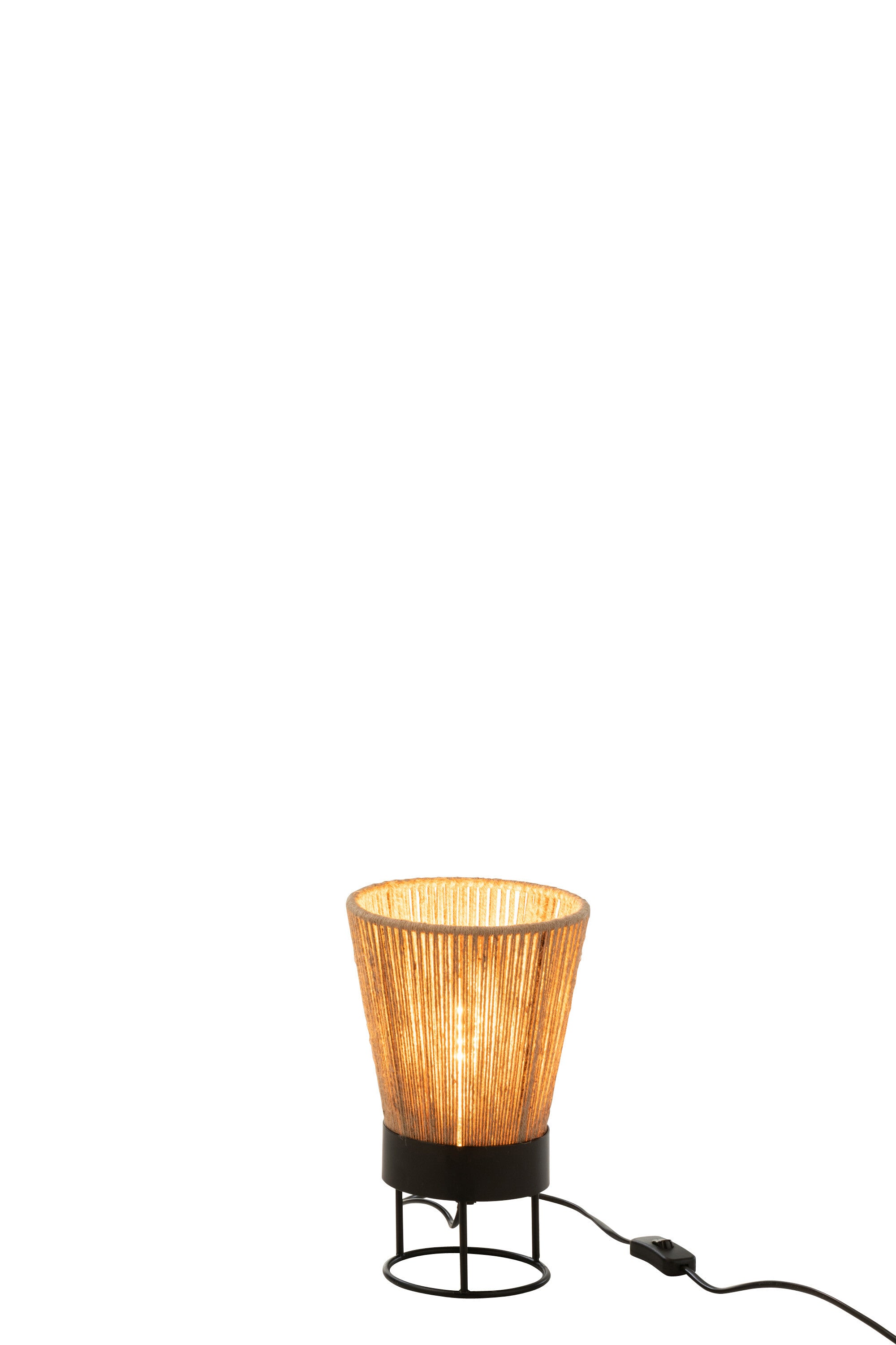 Lampe de table Nina en jute beige - J-LINE