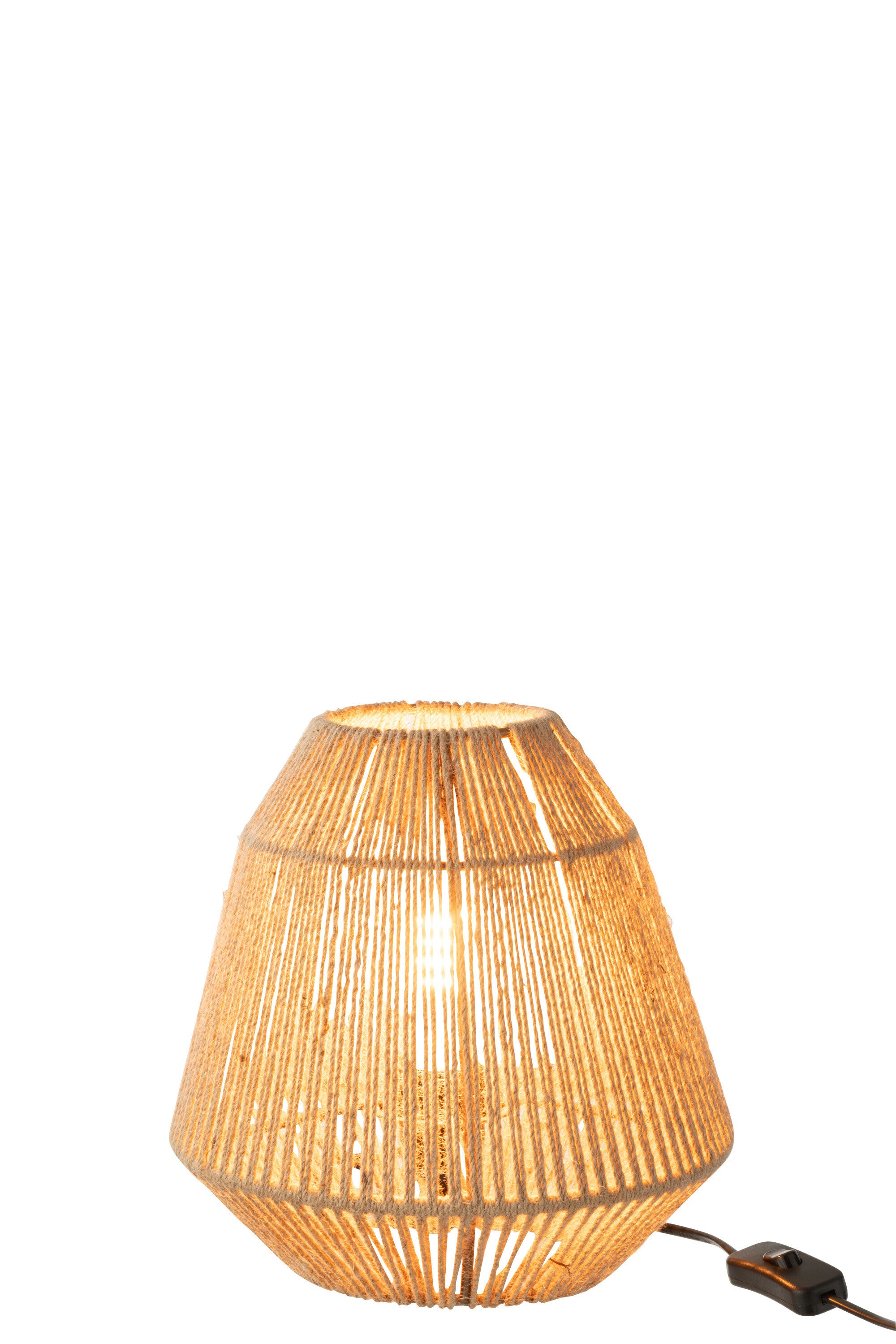 Lampe de table Tina en jute beige - J-LINE