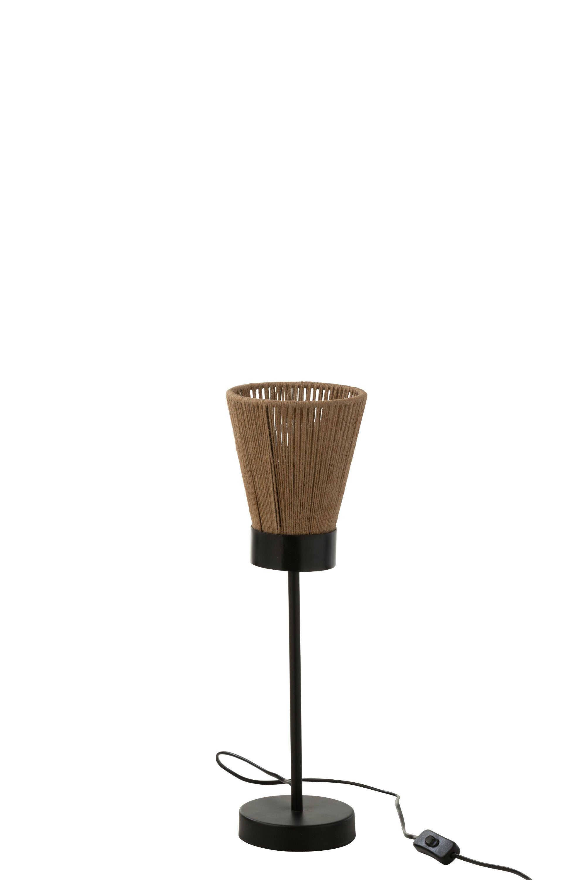 Lampe de table Luna en jute beige S - J-LINE