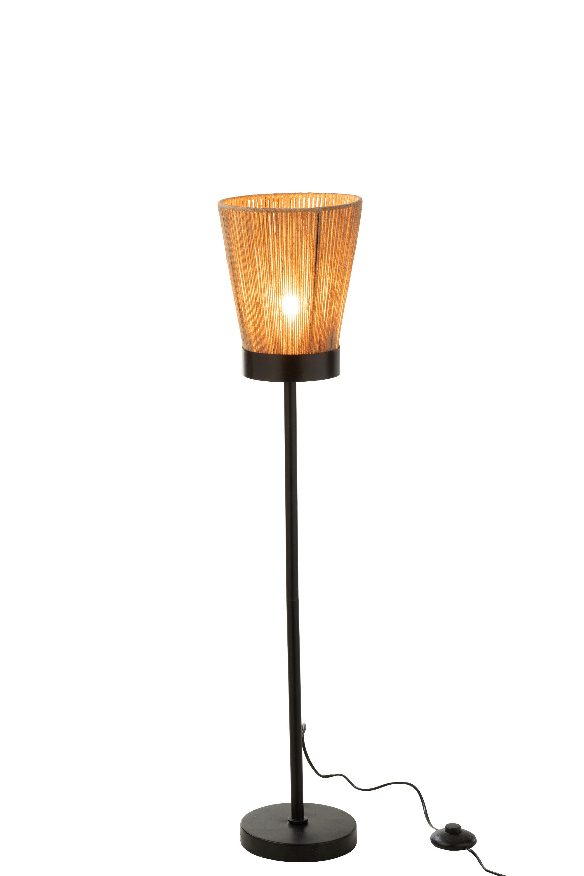 Lampadaire Luna en jute beige M - J-LINE