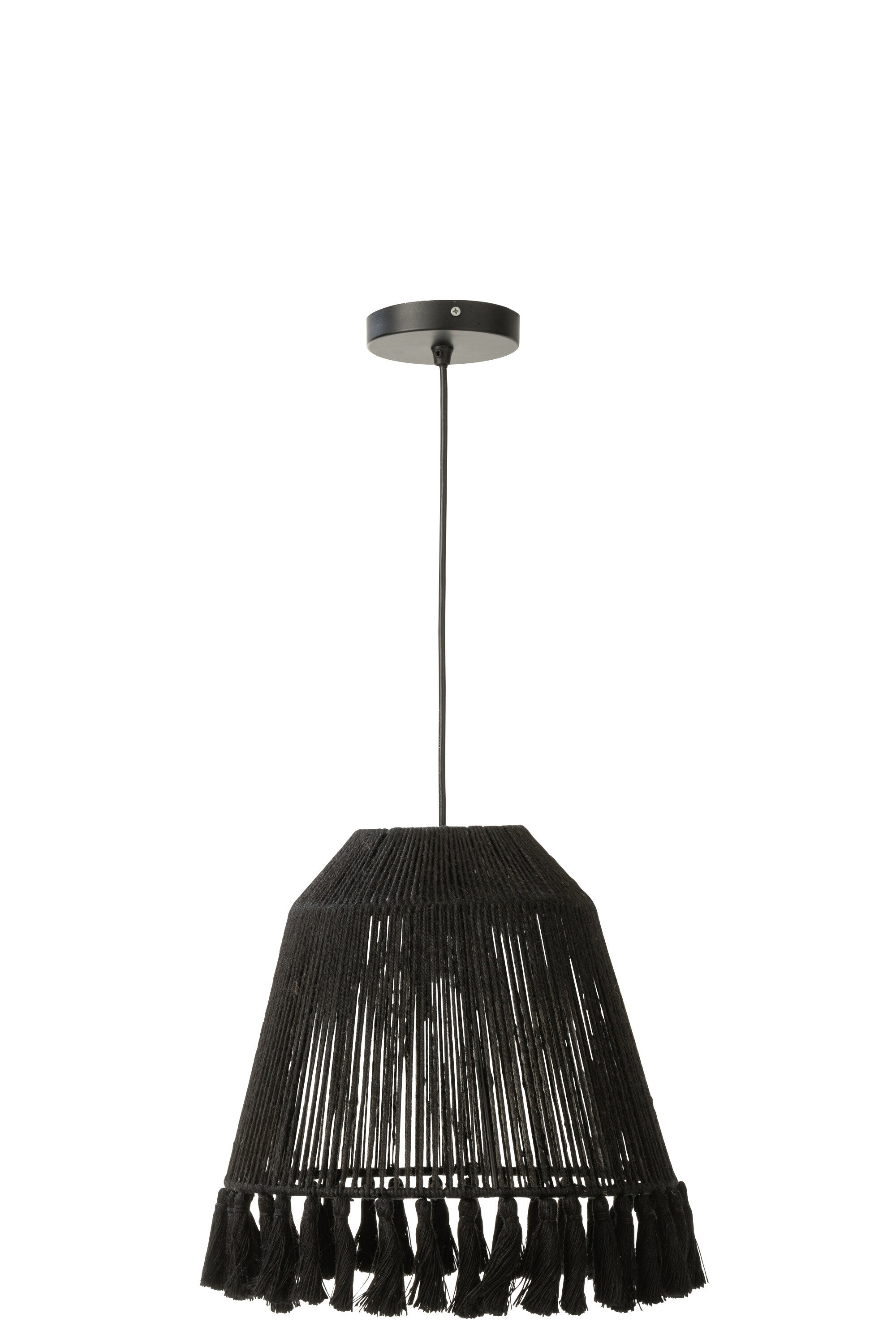 Hanglamp Celia Jute Zwart S - J-LINE