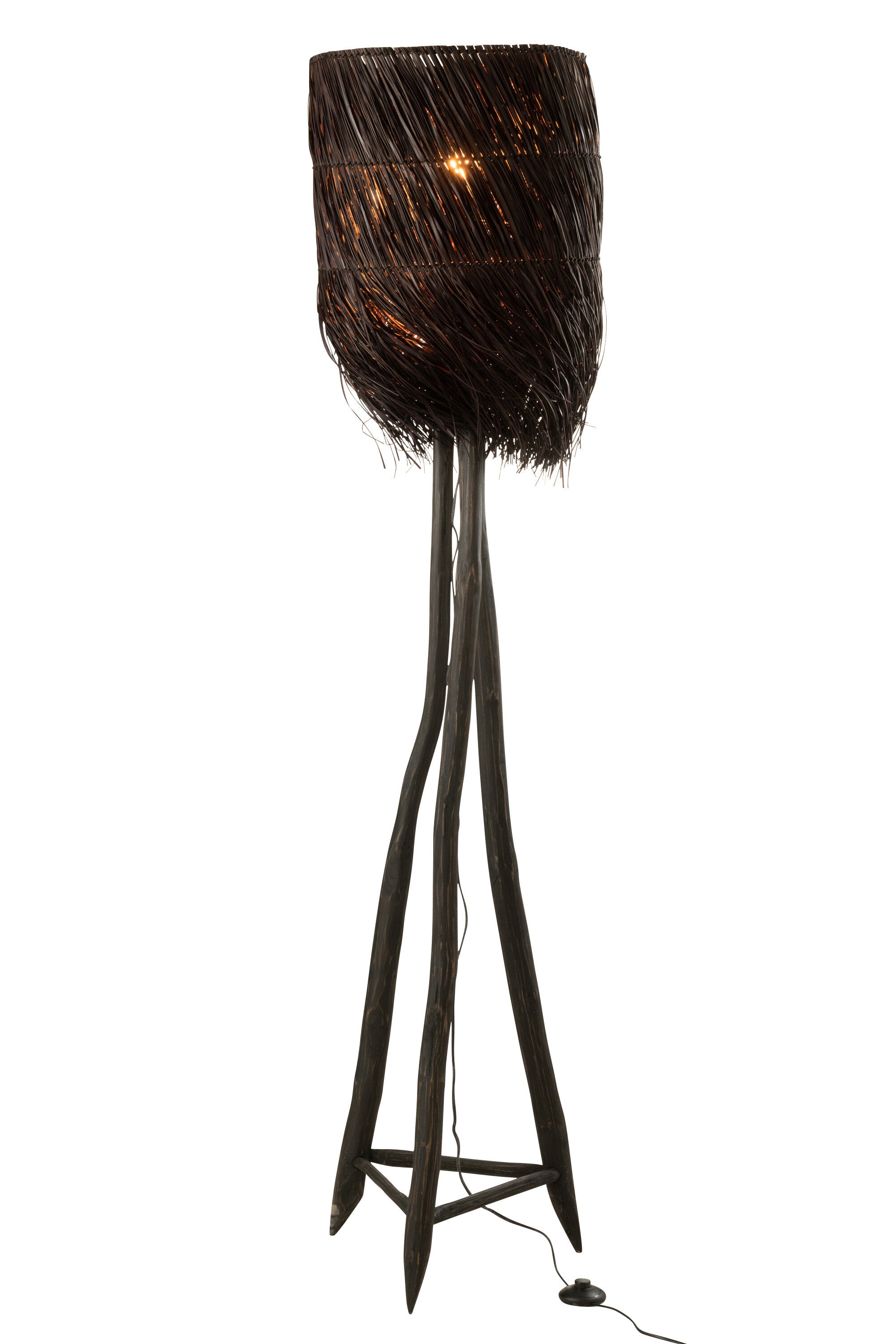 Vloerlamp takken Arthur Hout Bruin L - J-LINE