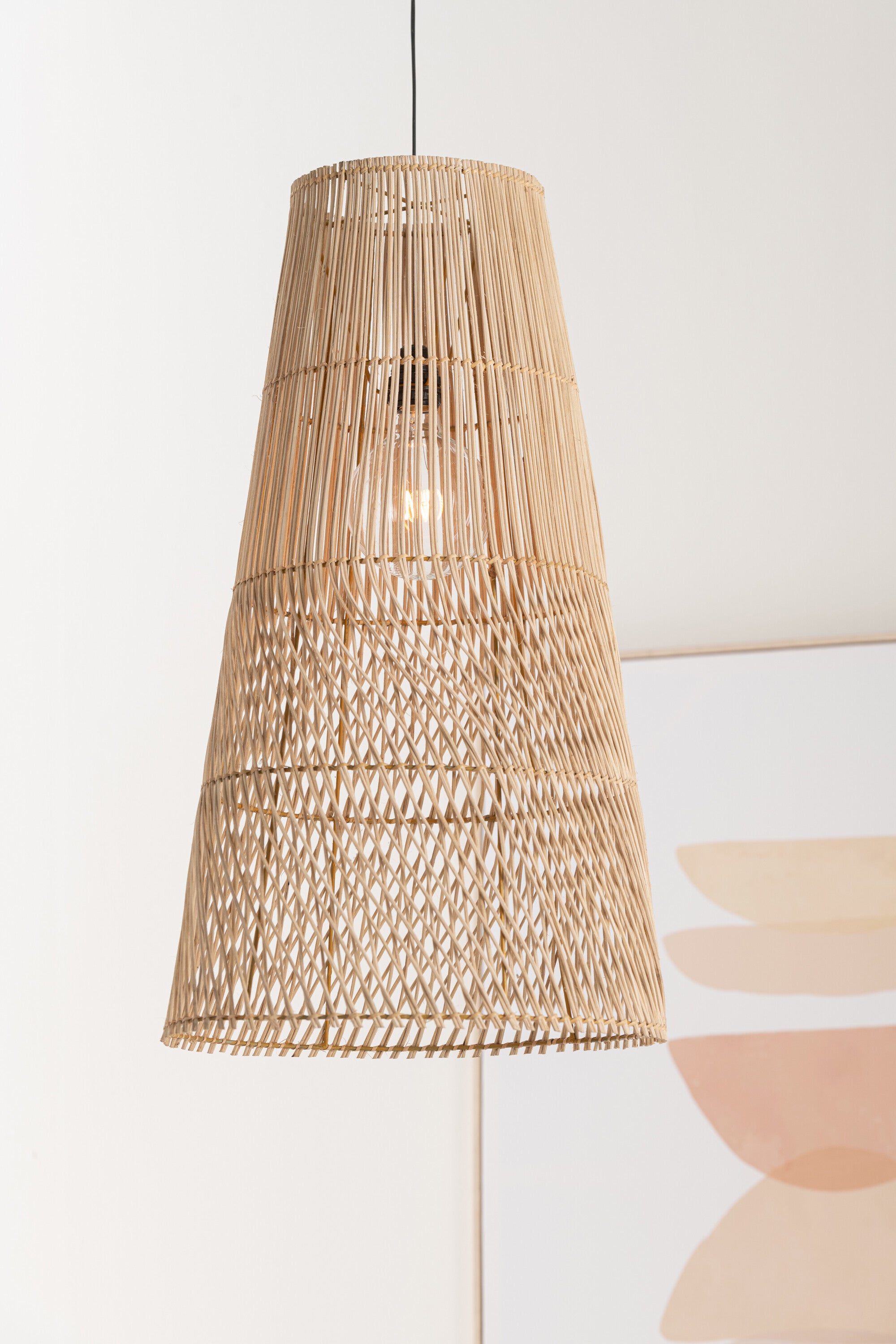 Hanglamp Alix rotan natuurlijk - J-LINE