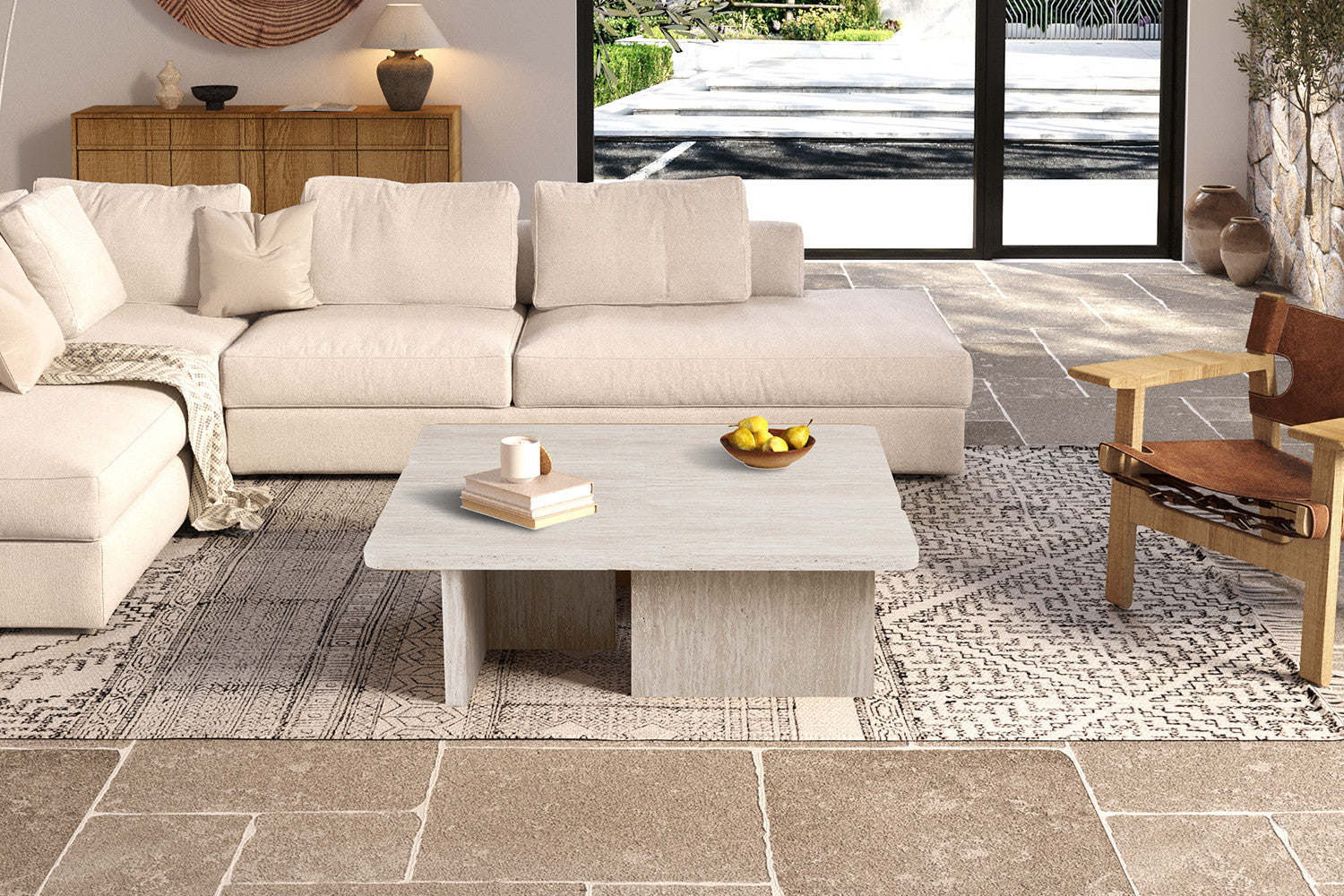 Salontafel 'Arallo' Decor Travertijn Beige - RS