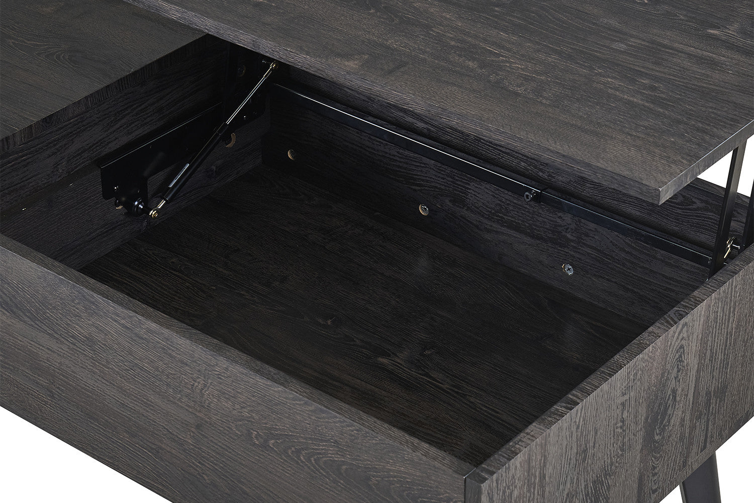 Salontafel 'Justine' Opklapbaar blad Donkerbruin decor - RS