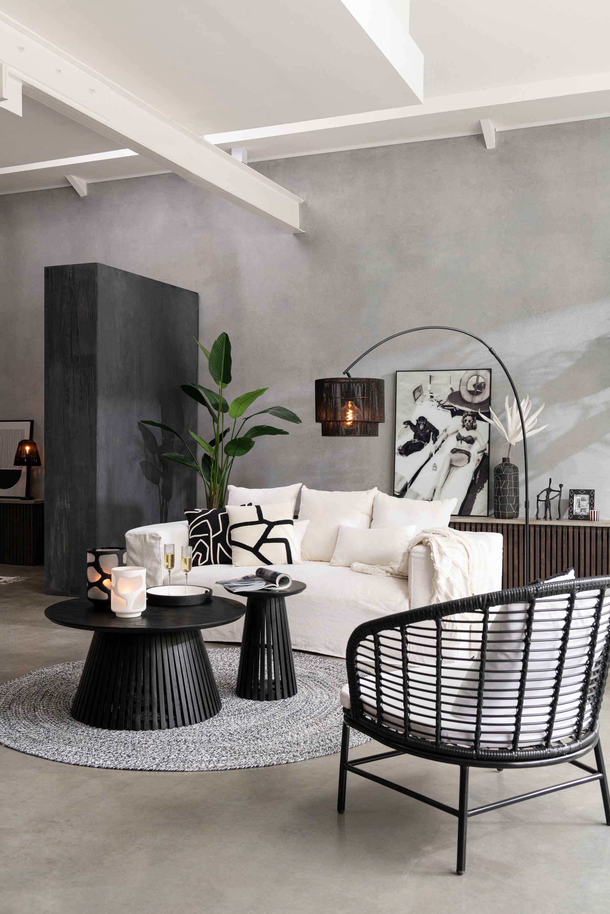 Salontafel Vincent Mangohout Zwart - J-LINE