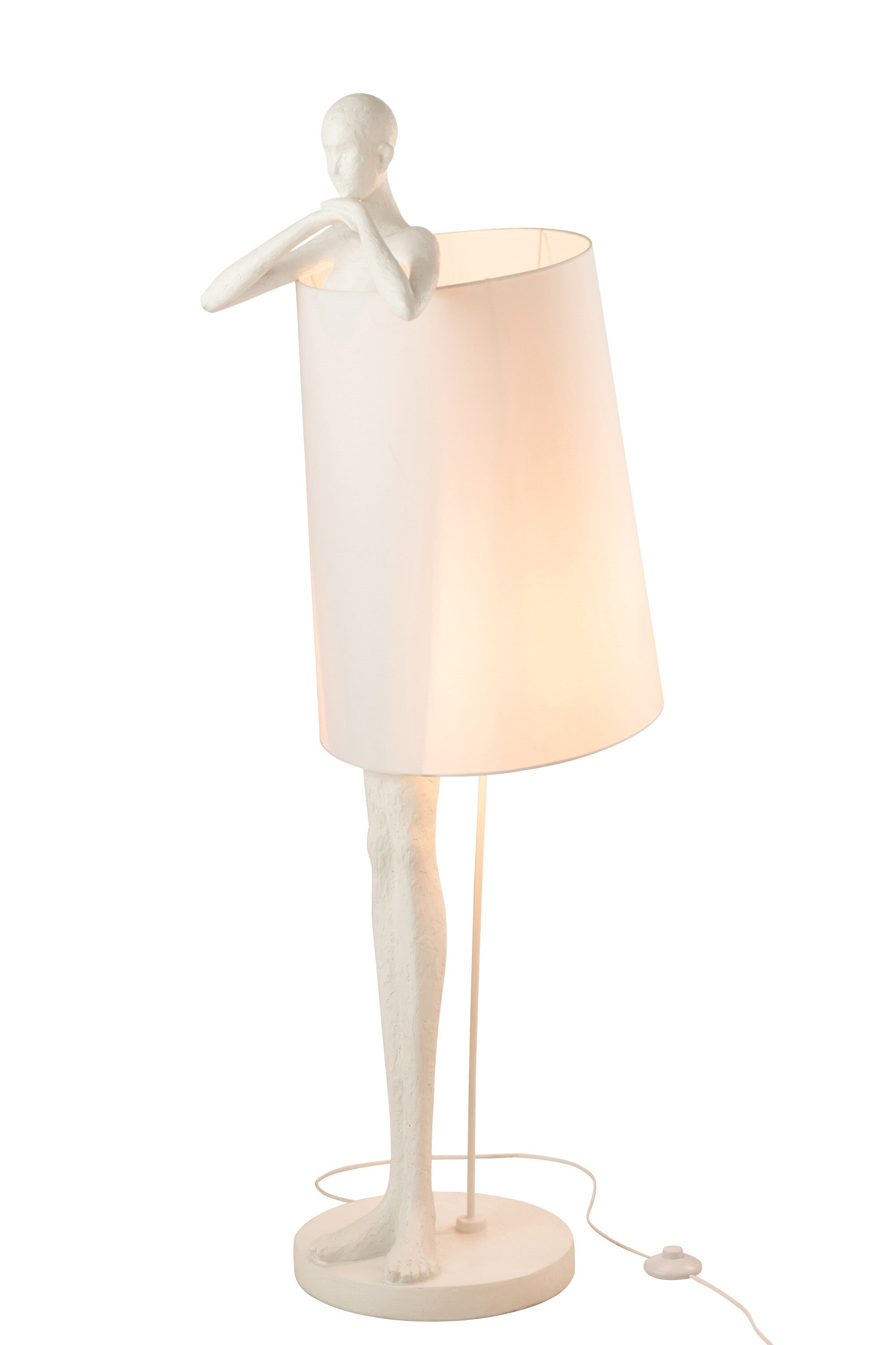 Vloerlamp Man Poly Wit - J-LINE