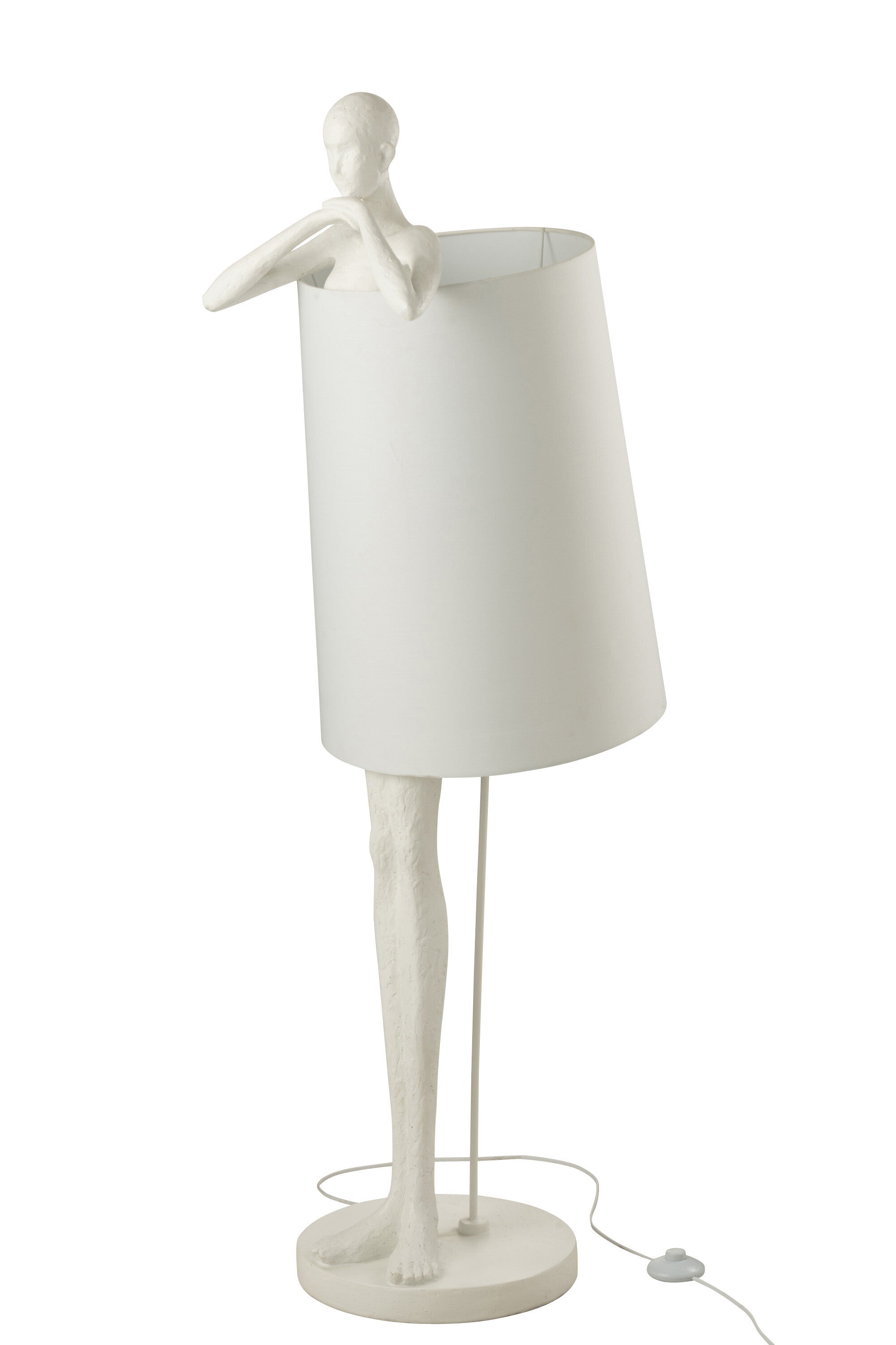 Vloerlamp Man Poly Wit - J-LINE