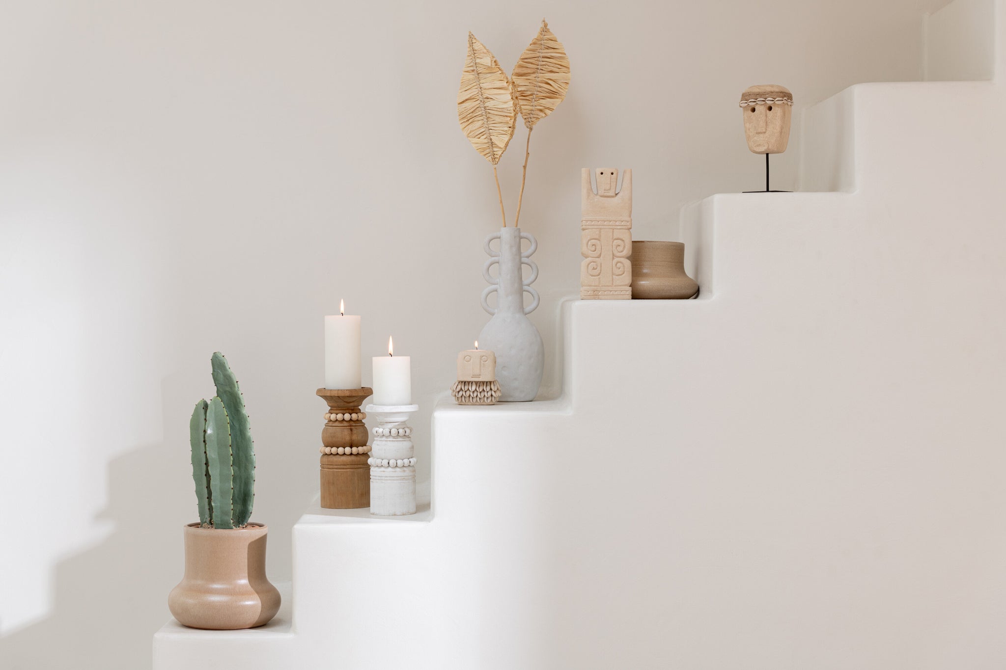 Cactus 3 Delen In Pot Plastic Groen S - J-LINE
