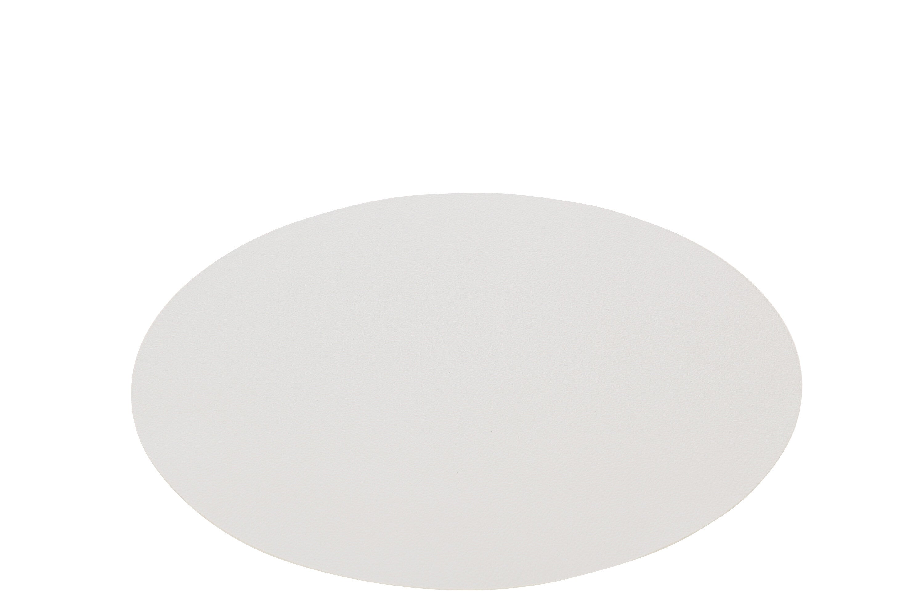 Set de table rond en PVC, blanc - J-LINE