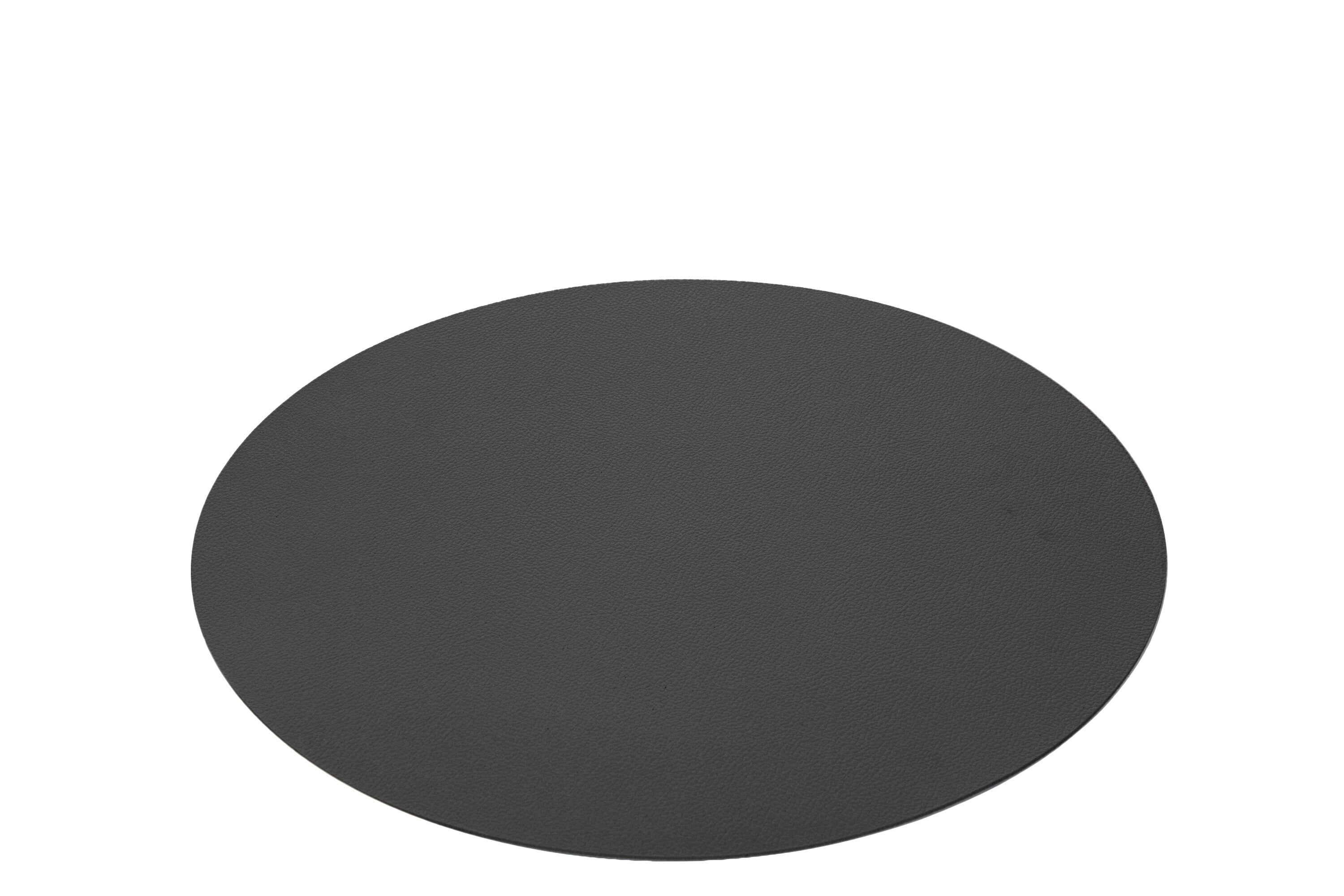 Set de table rond en PVC noir - J-LINE