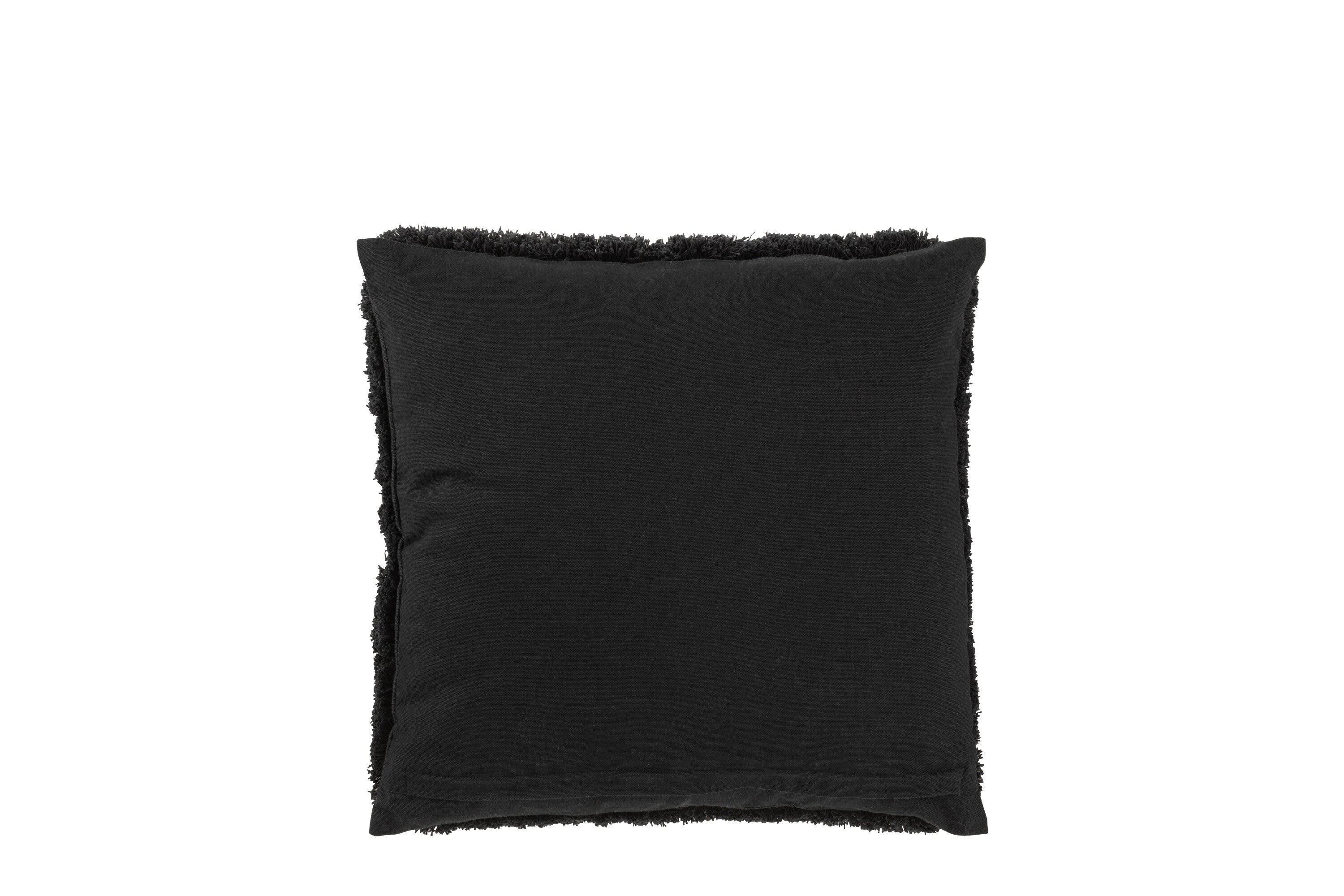 Kussen Ibiza Textiel Zwart - J-LINE