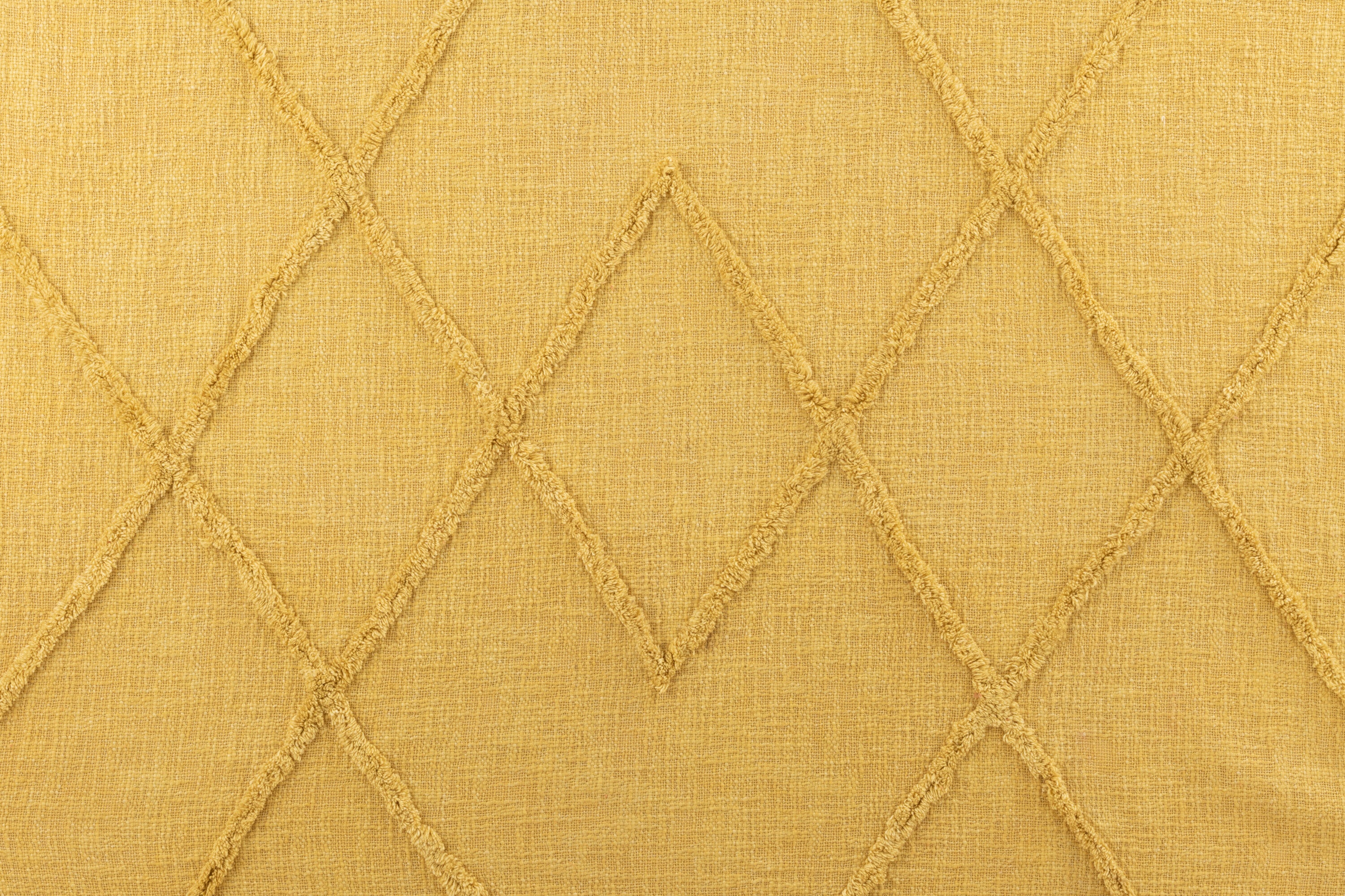 Plaid Brush Cotton Moutarde - J-LINE
