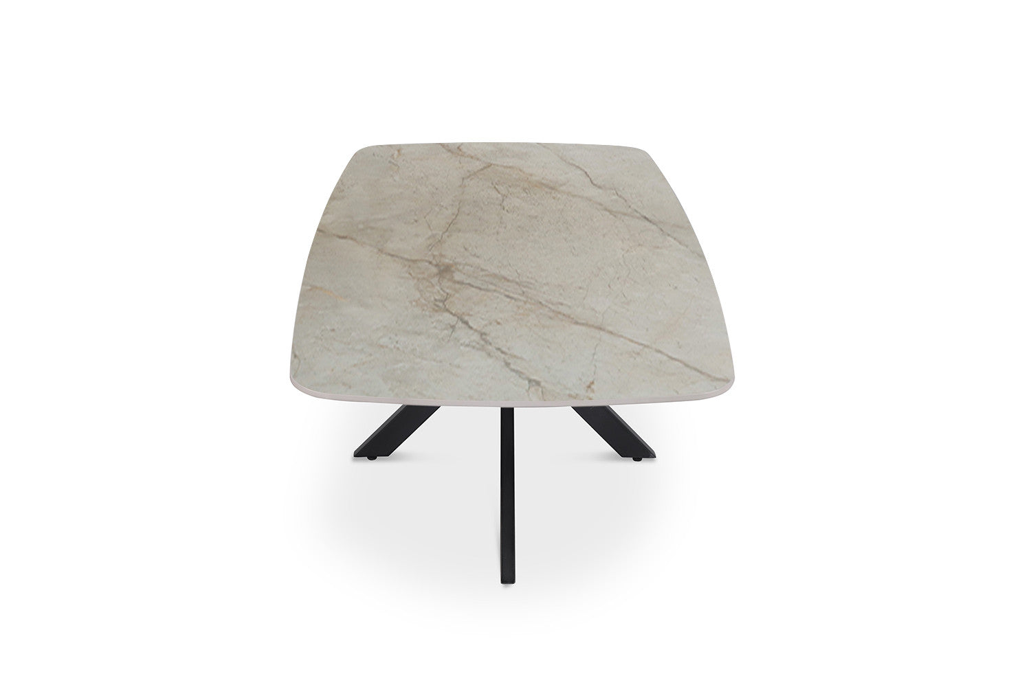 Salontafel 'Apollo' 130 cm Deens ovaal glanzende steen Shakespeare Beige - RS