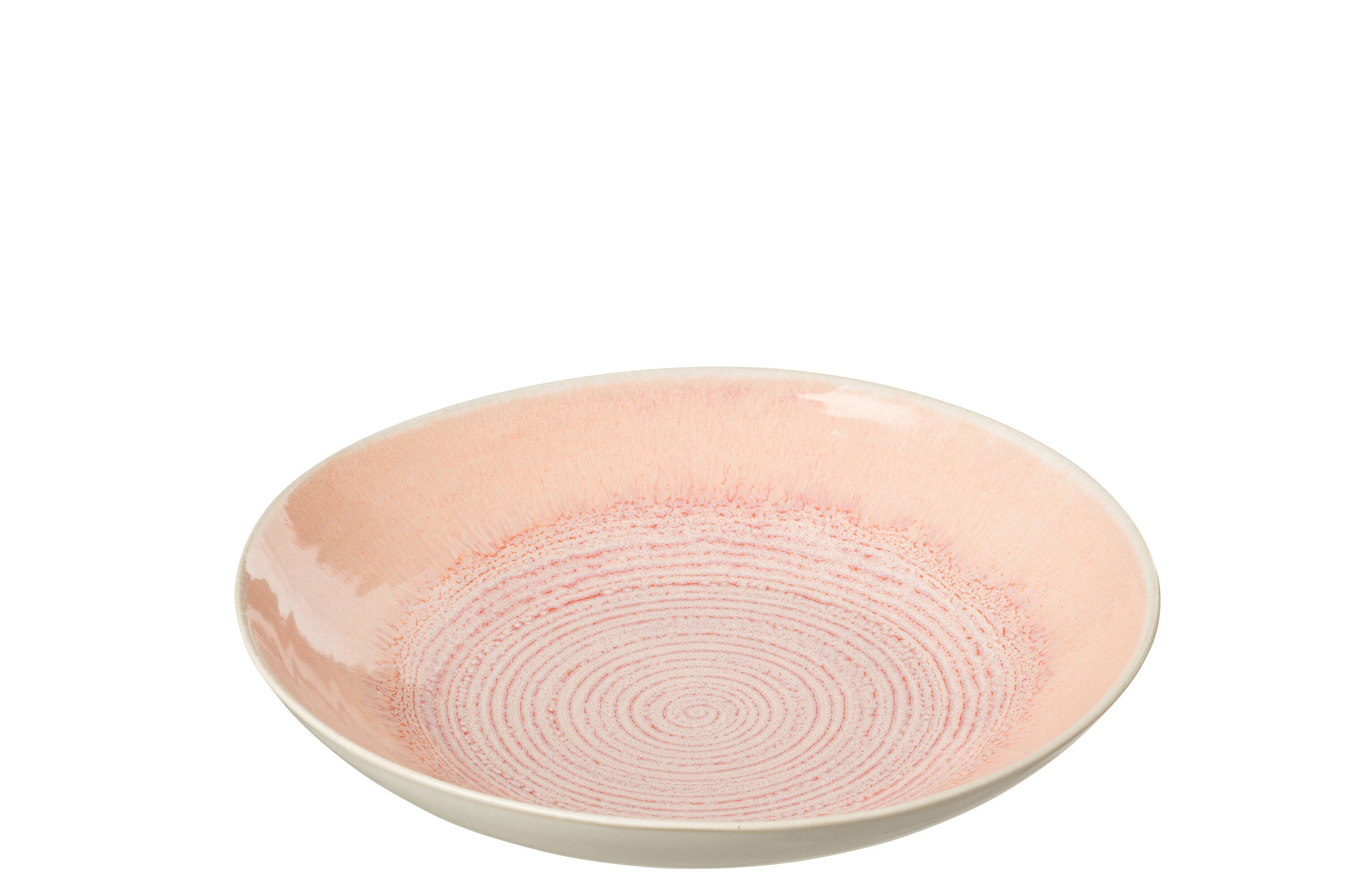 Assiette à saumon en porcelaine Deep Lara - J-LINE