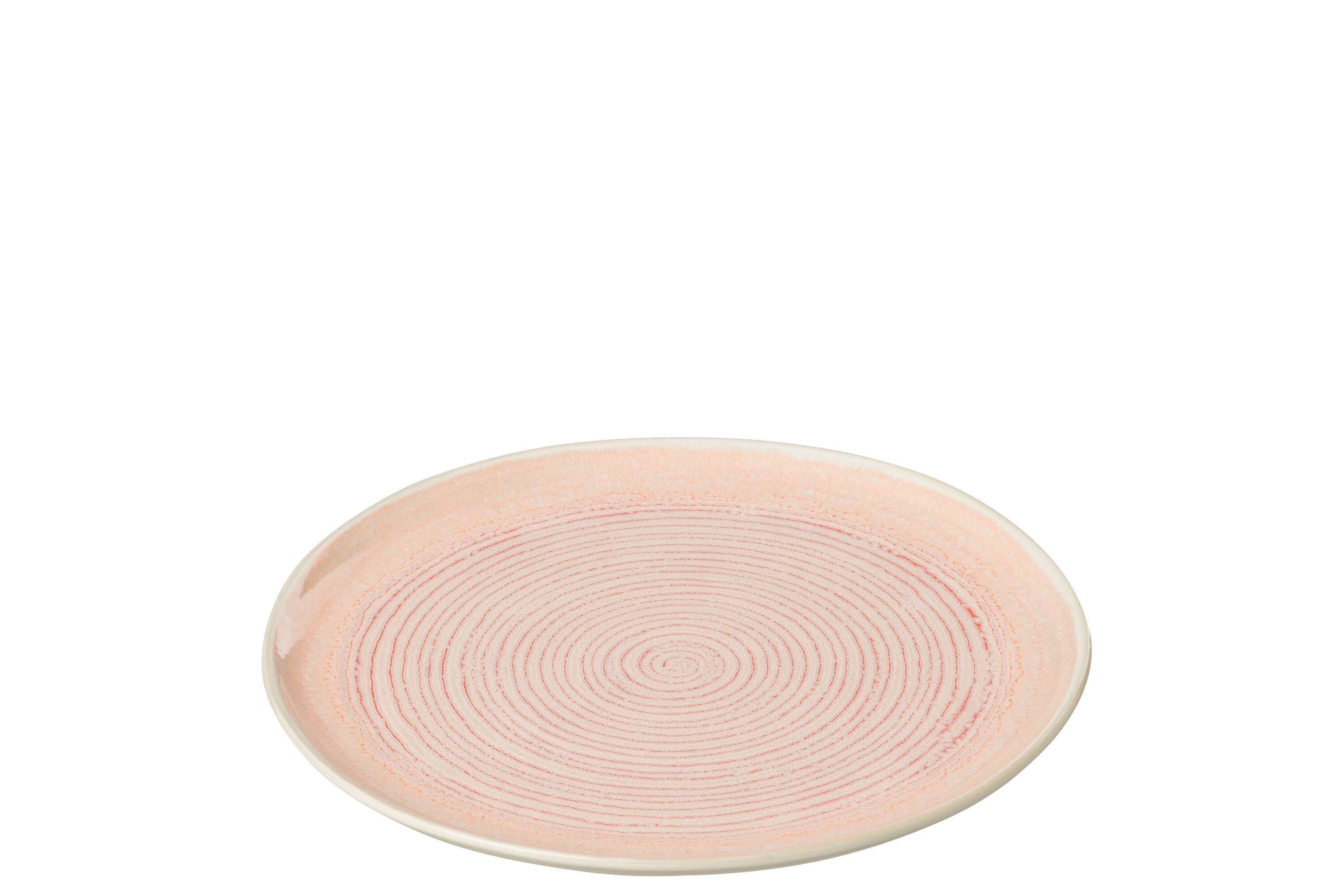 Petite assiette à saumon en porcelaine Lara - J-LINE