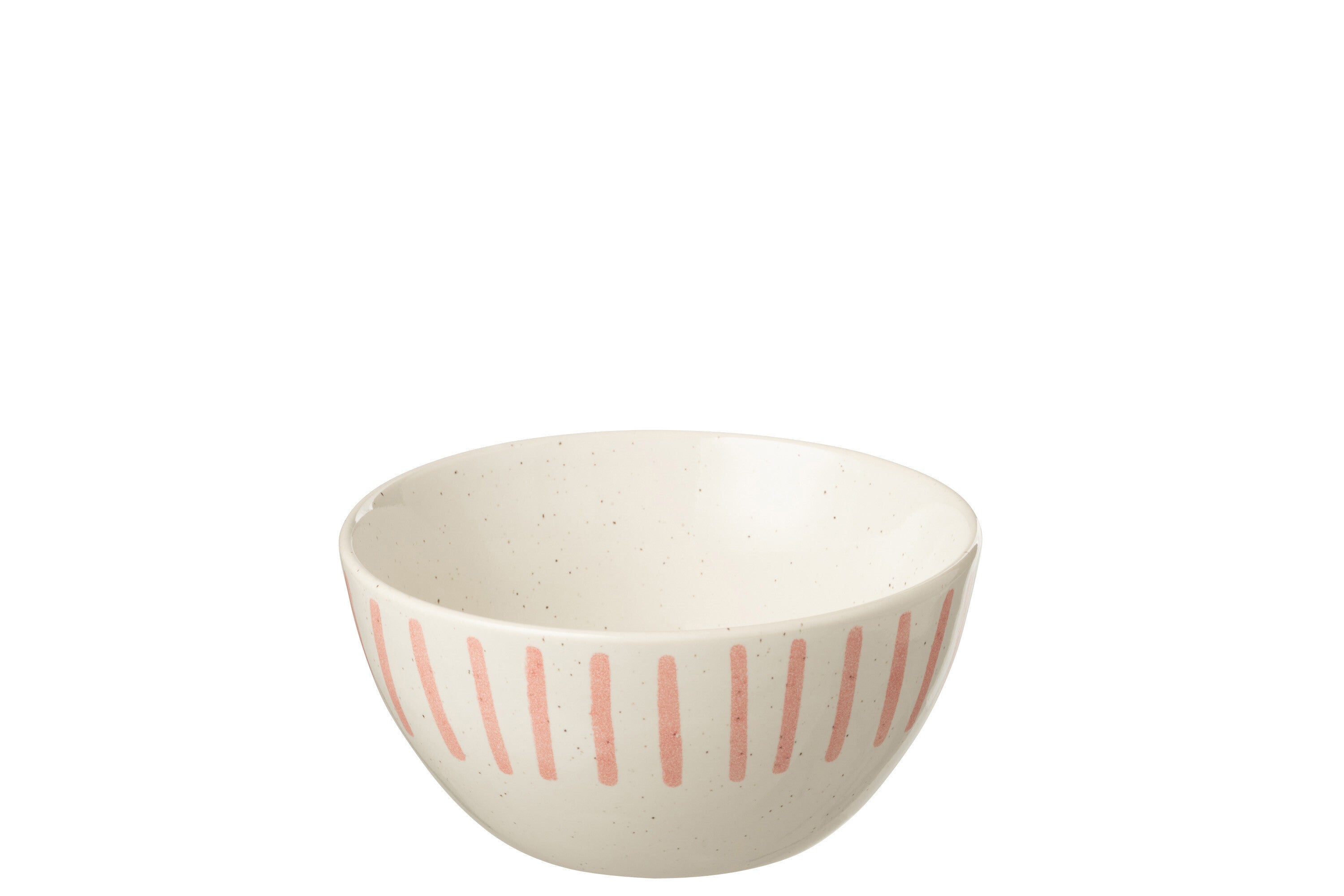 Bol à petit-déjeuner en porcelaine rose - J-LINE