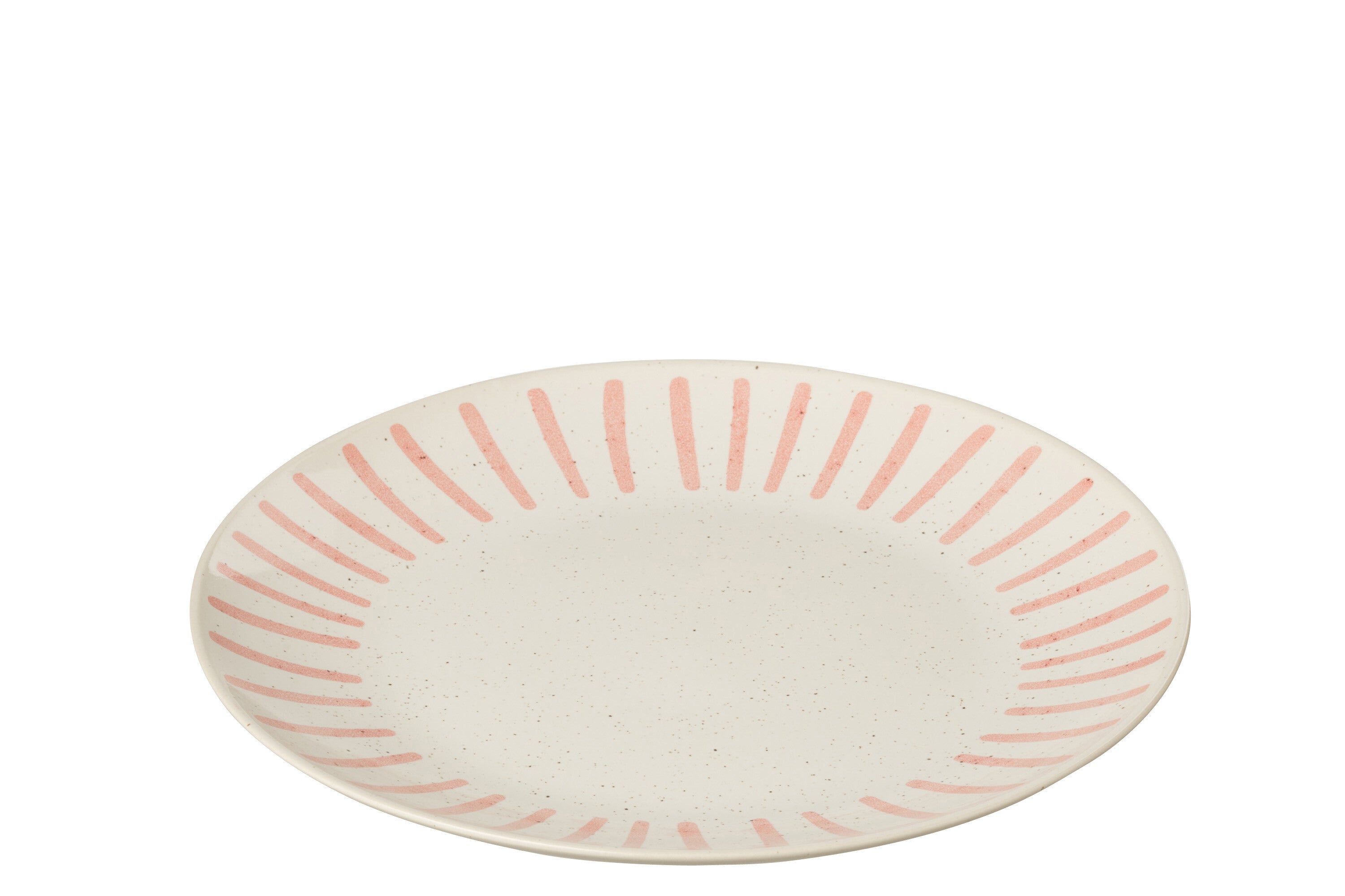 Bord Porselein Roze Groot - J-LINE