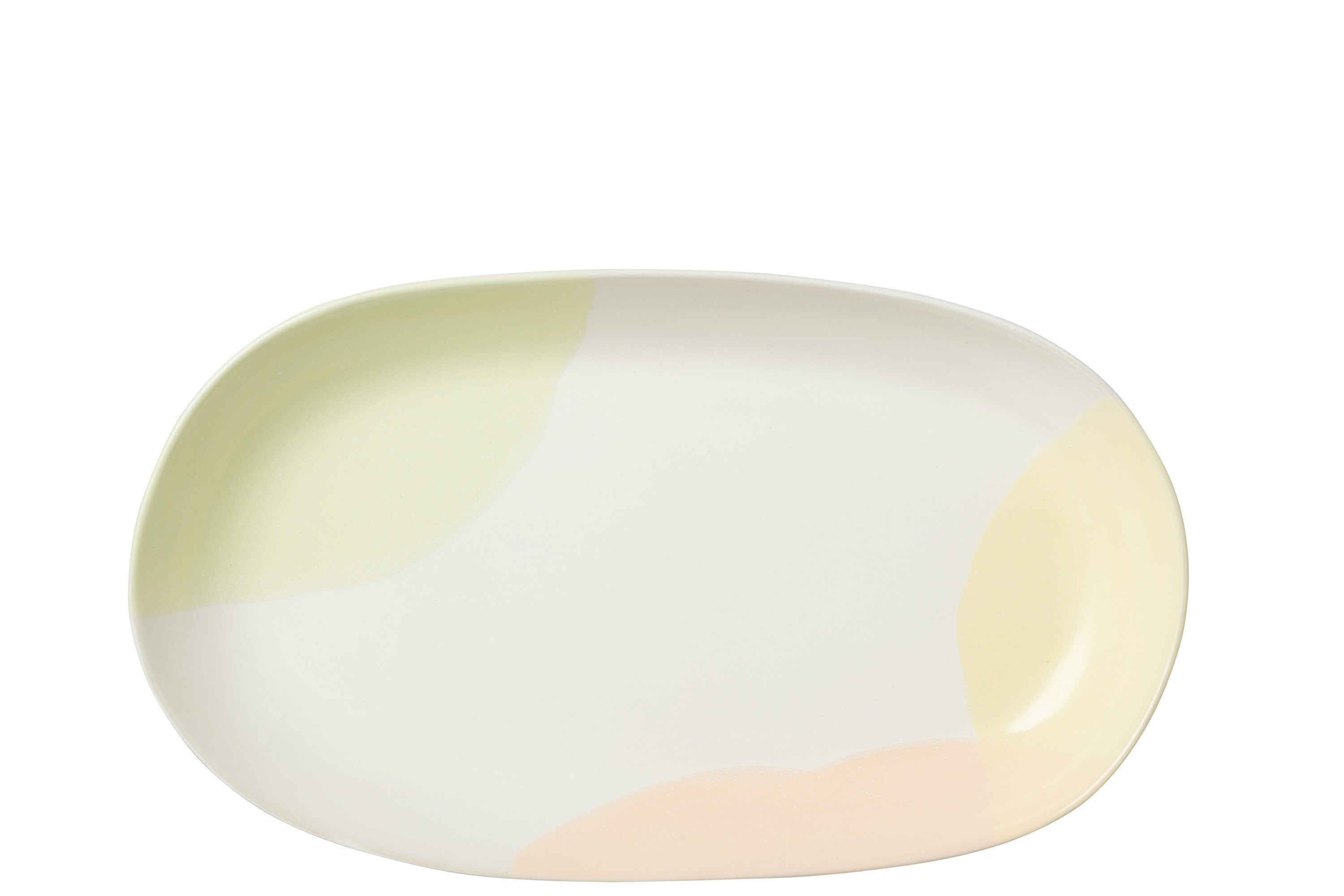Bord Ovaal Dot Porselein Mix - J-LINE