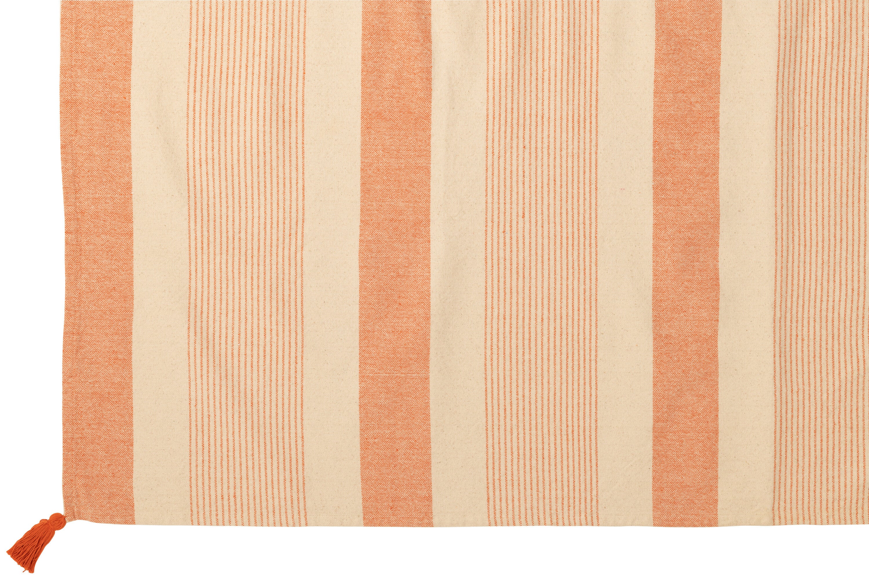 Plaid Mik Coton Beige/Orange - J-LINE