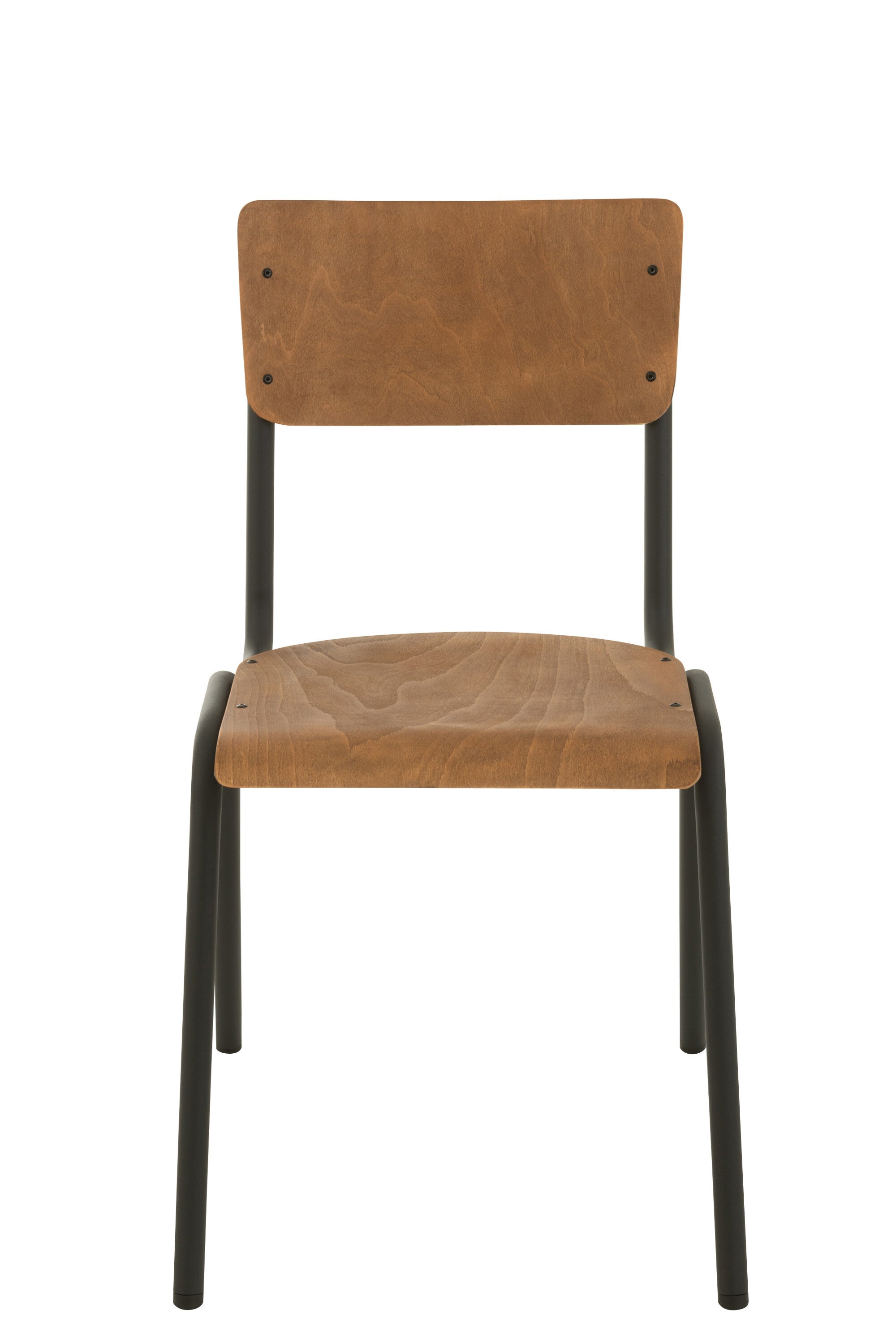 Stoel Hout/Metaal Bruin - J-LINE