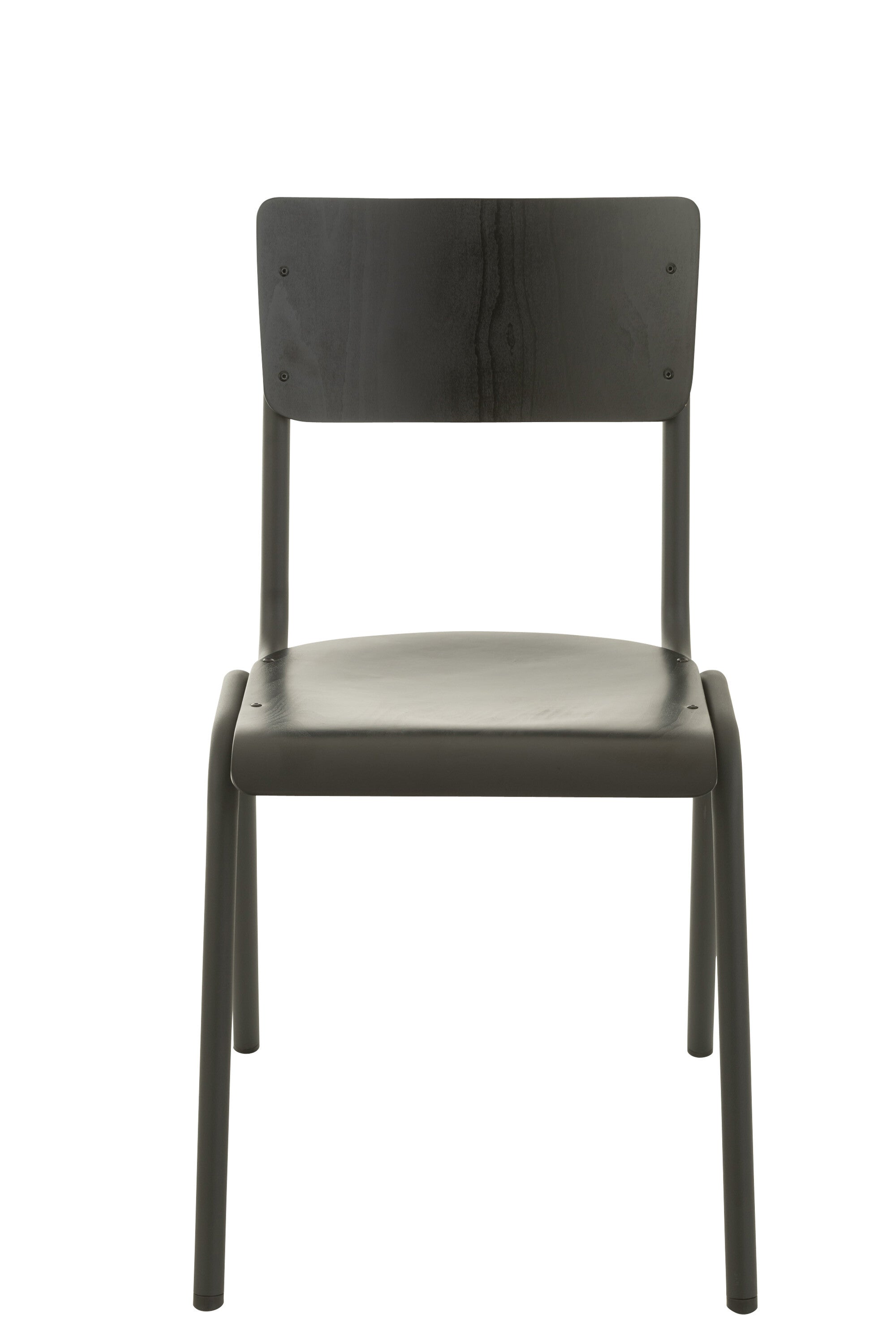 Stoel Hout/Metaal Zwart - J-LINE