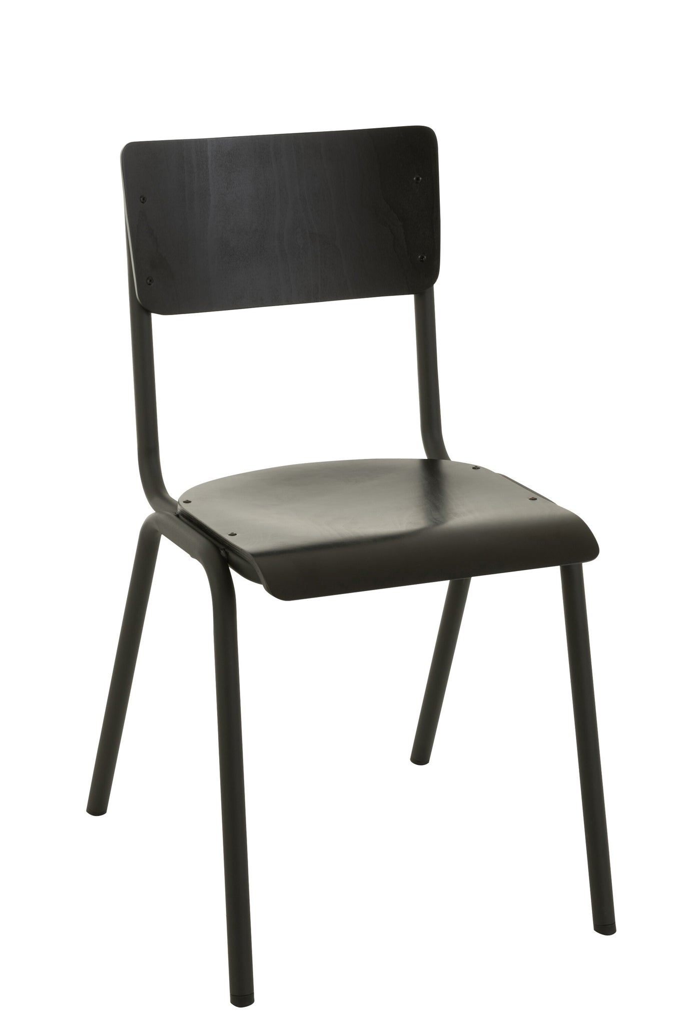 Stoel Hout/Metaal Zwart - J-LINE