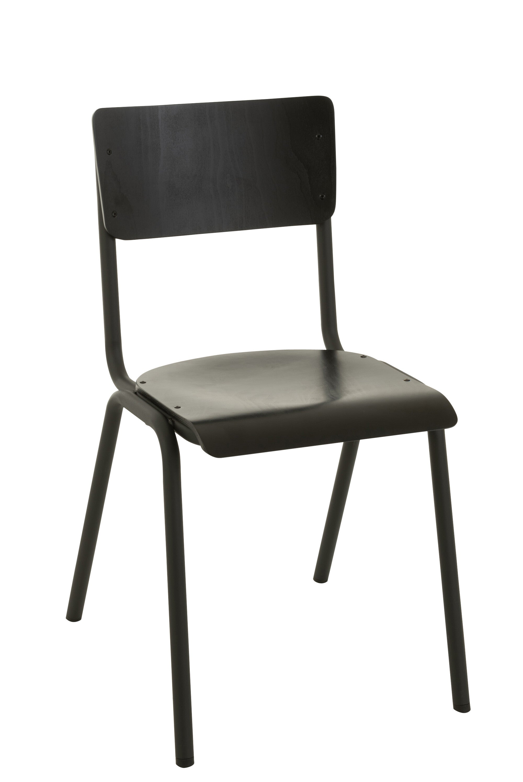 Stoel Hout/Metaal Zwart - J-LINE