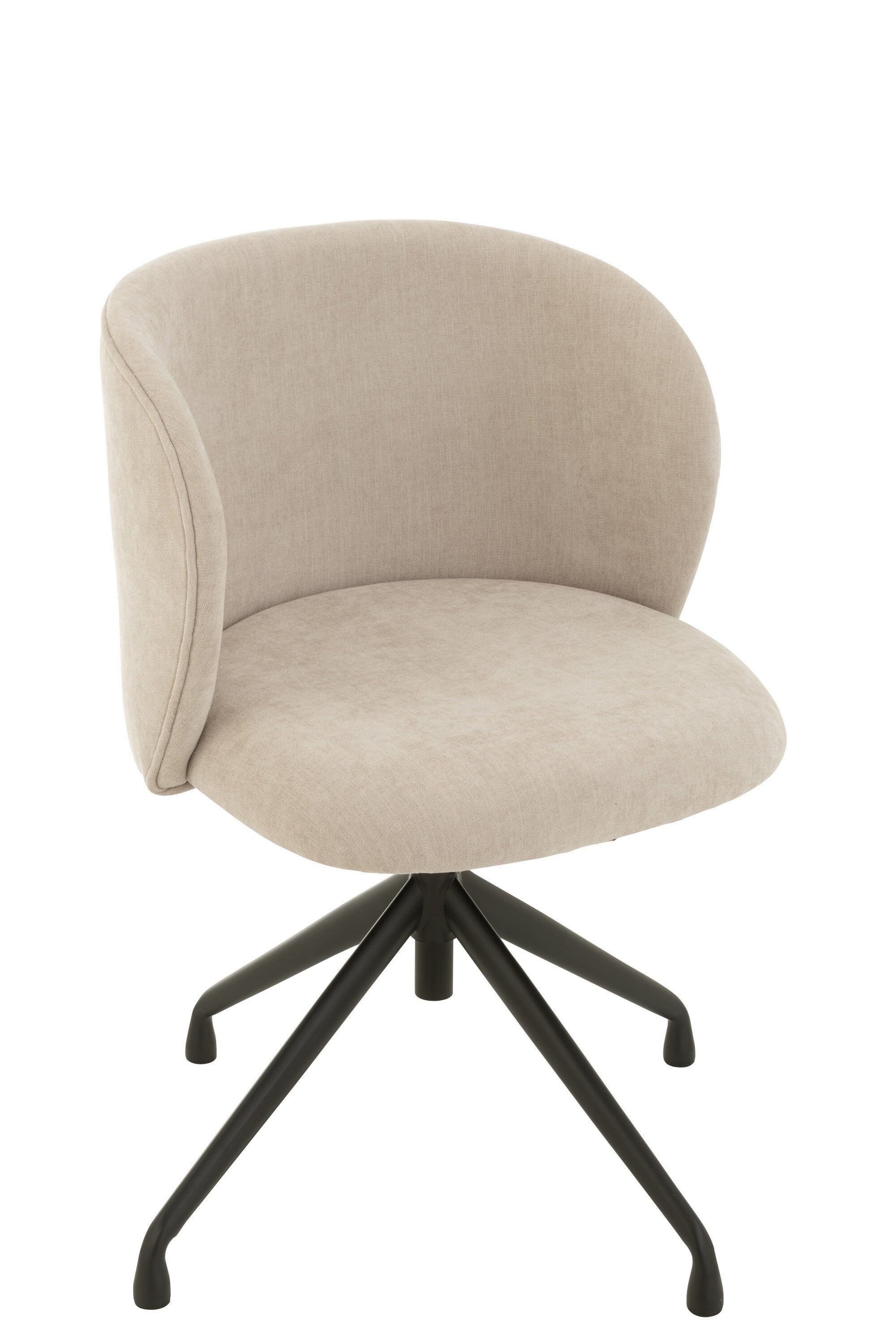 Stoel verstelbaar en roterend Textiel Beige - J-LINE