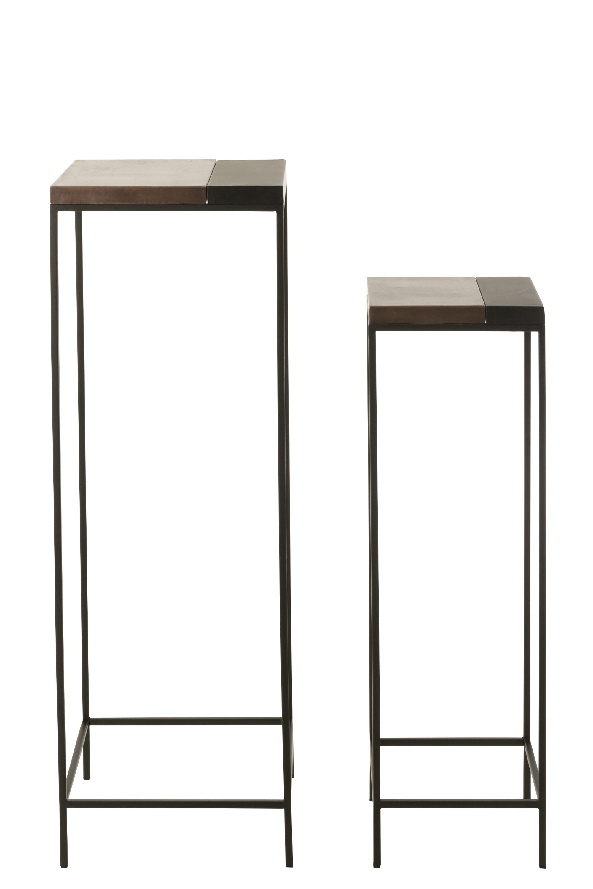 Plantenstand S/2 brons/zwart - J-LINE