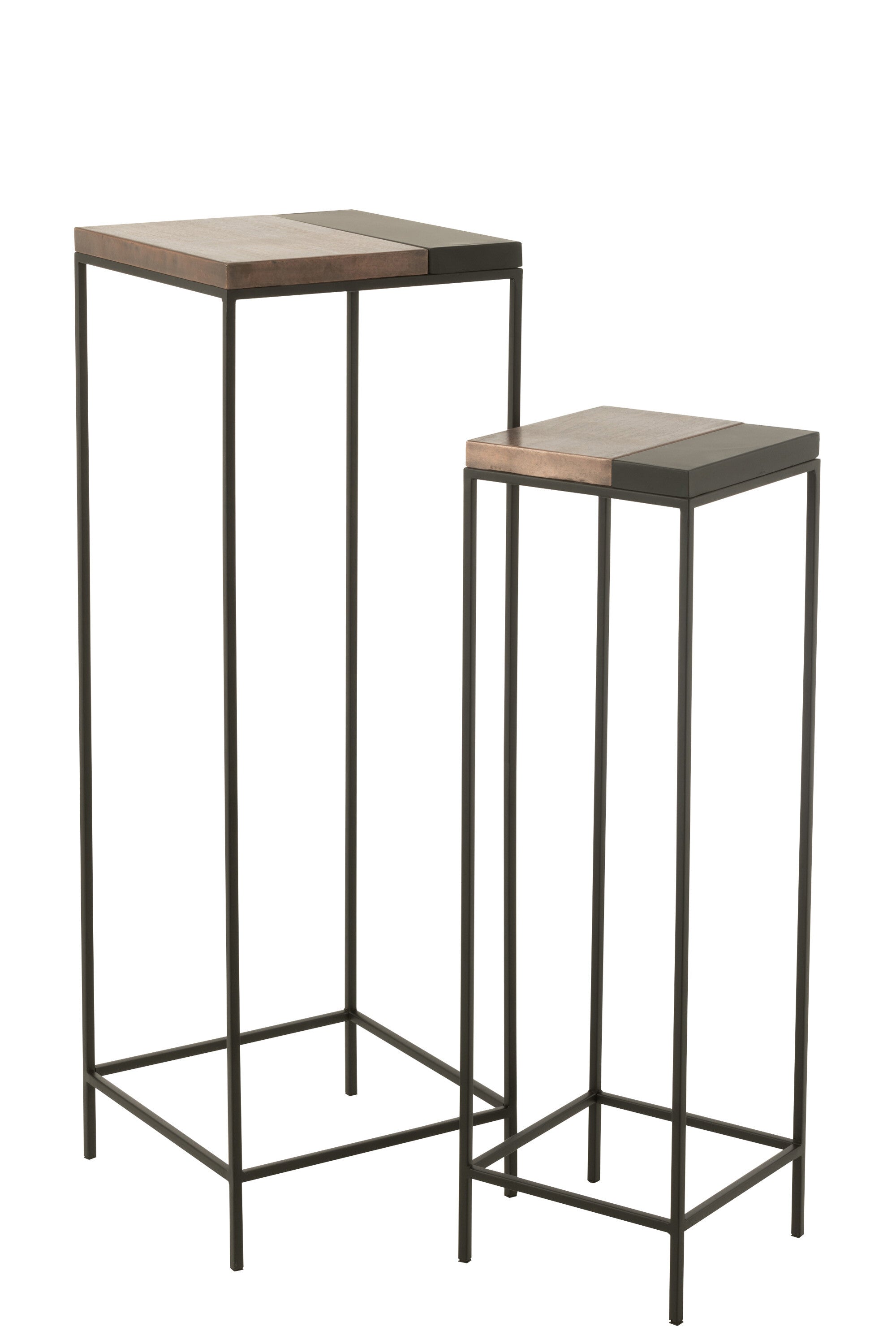 Plantenstand S/2 brons/zwart - J-LINE