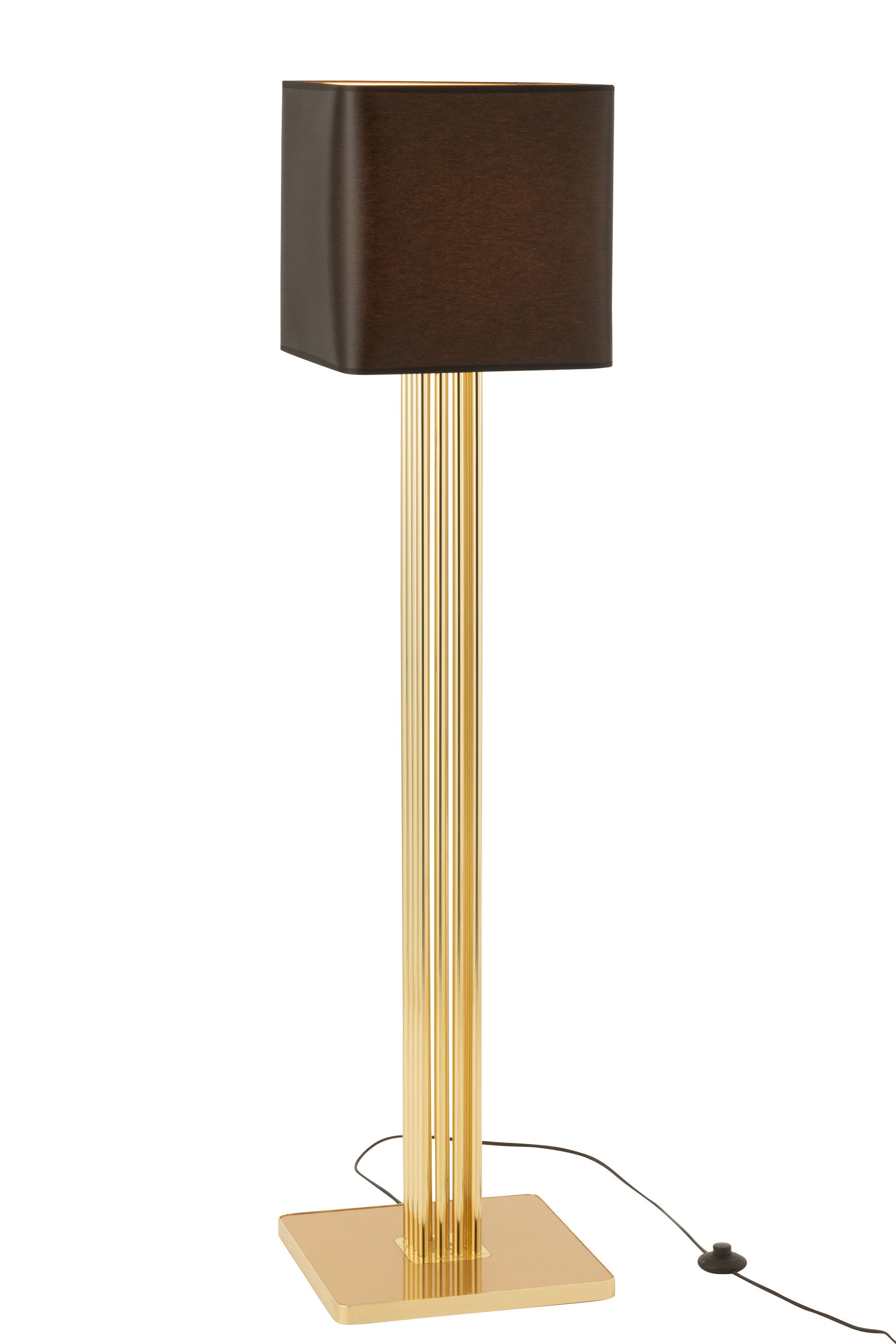 Vloerlamp Moderna Goud Metaal/Stof - J-LINE