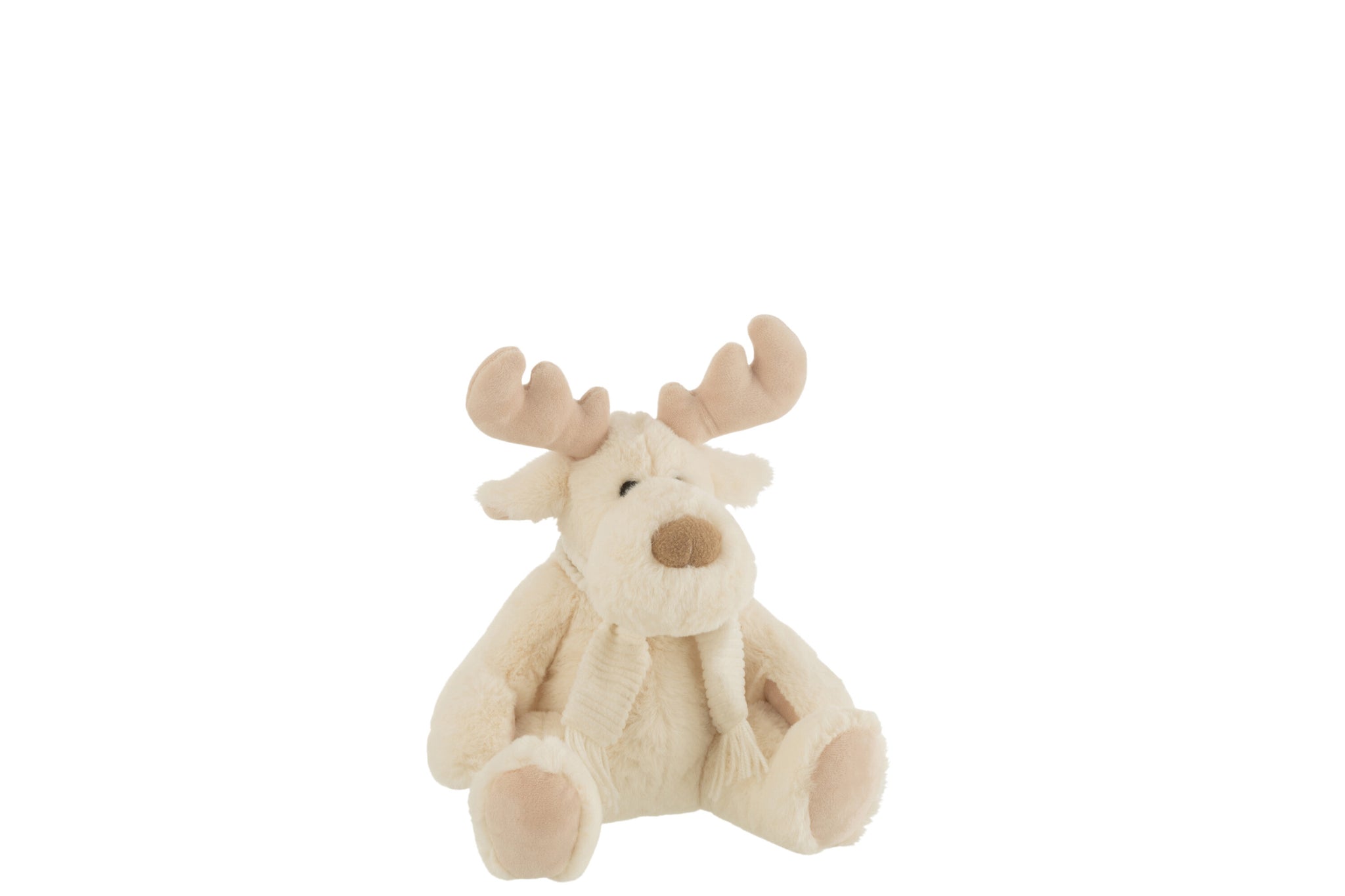 Rendier+sjaal Zittend Textiel Wit/Beige S - J-LINE