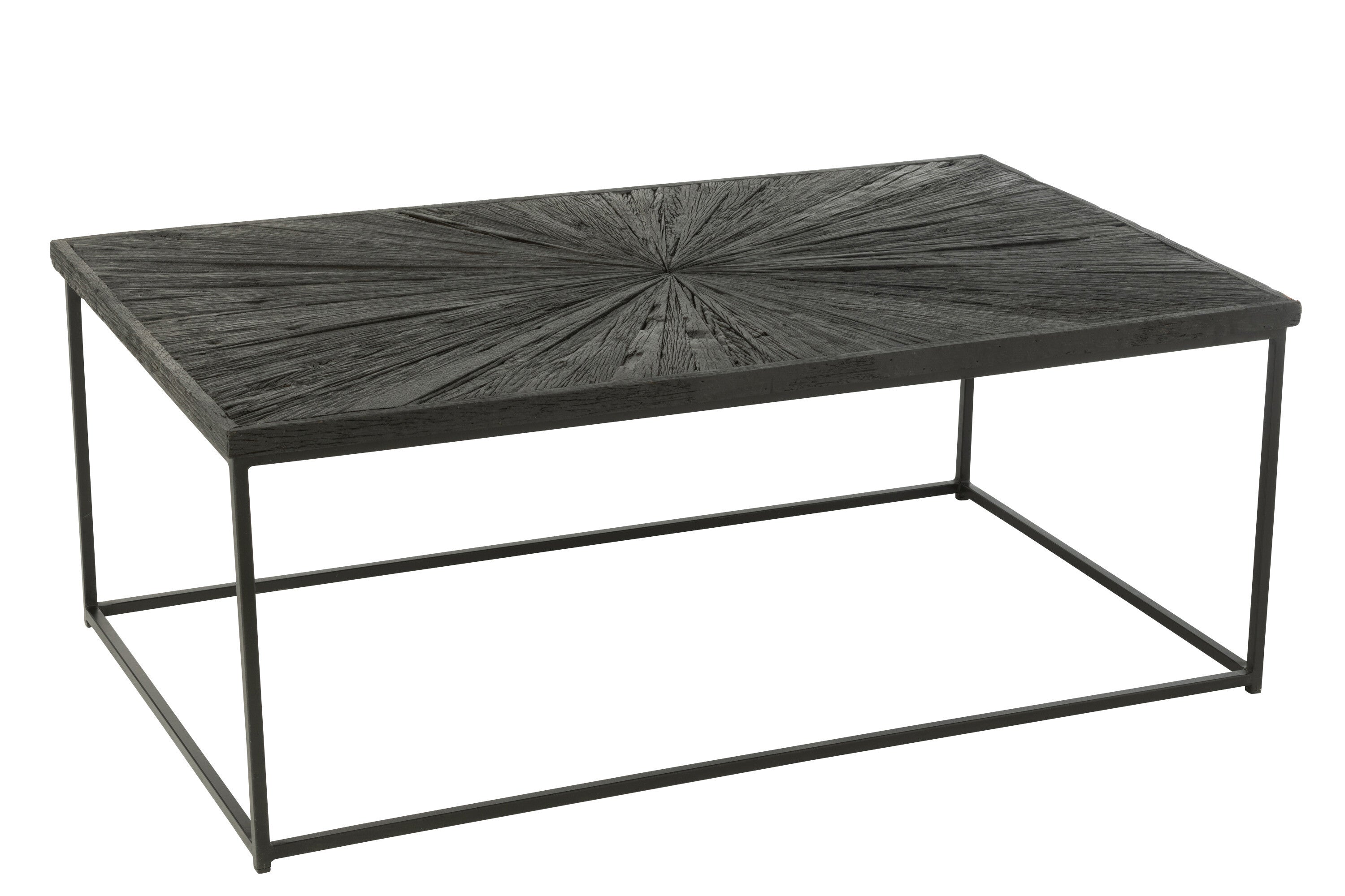 Salontafel Shanil Hout/IJzer Zwart - J-LINE