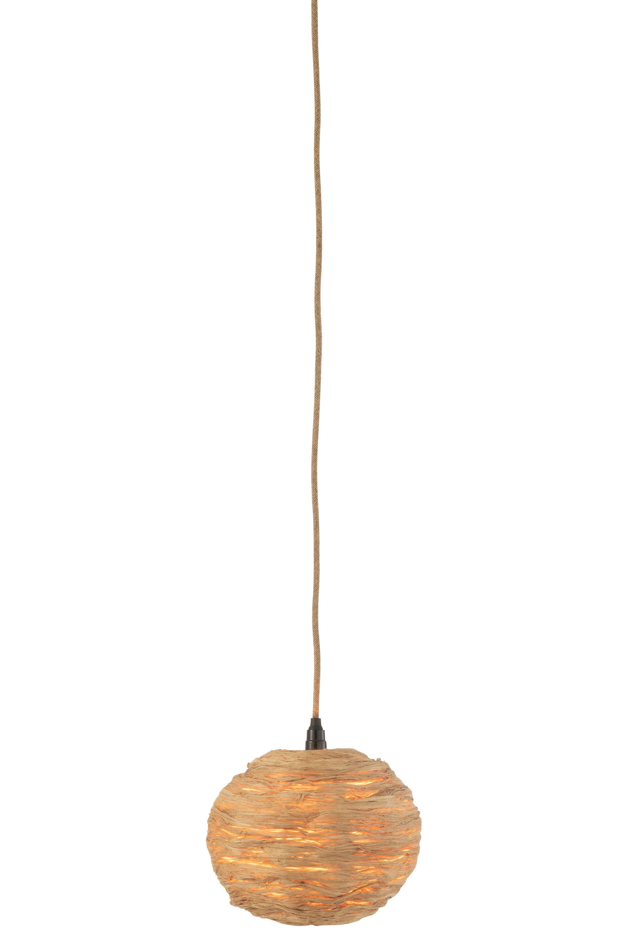 Hanglamp Bal Bananenblad Natuurlijk S - J-LINE