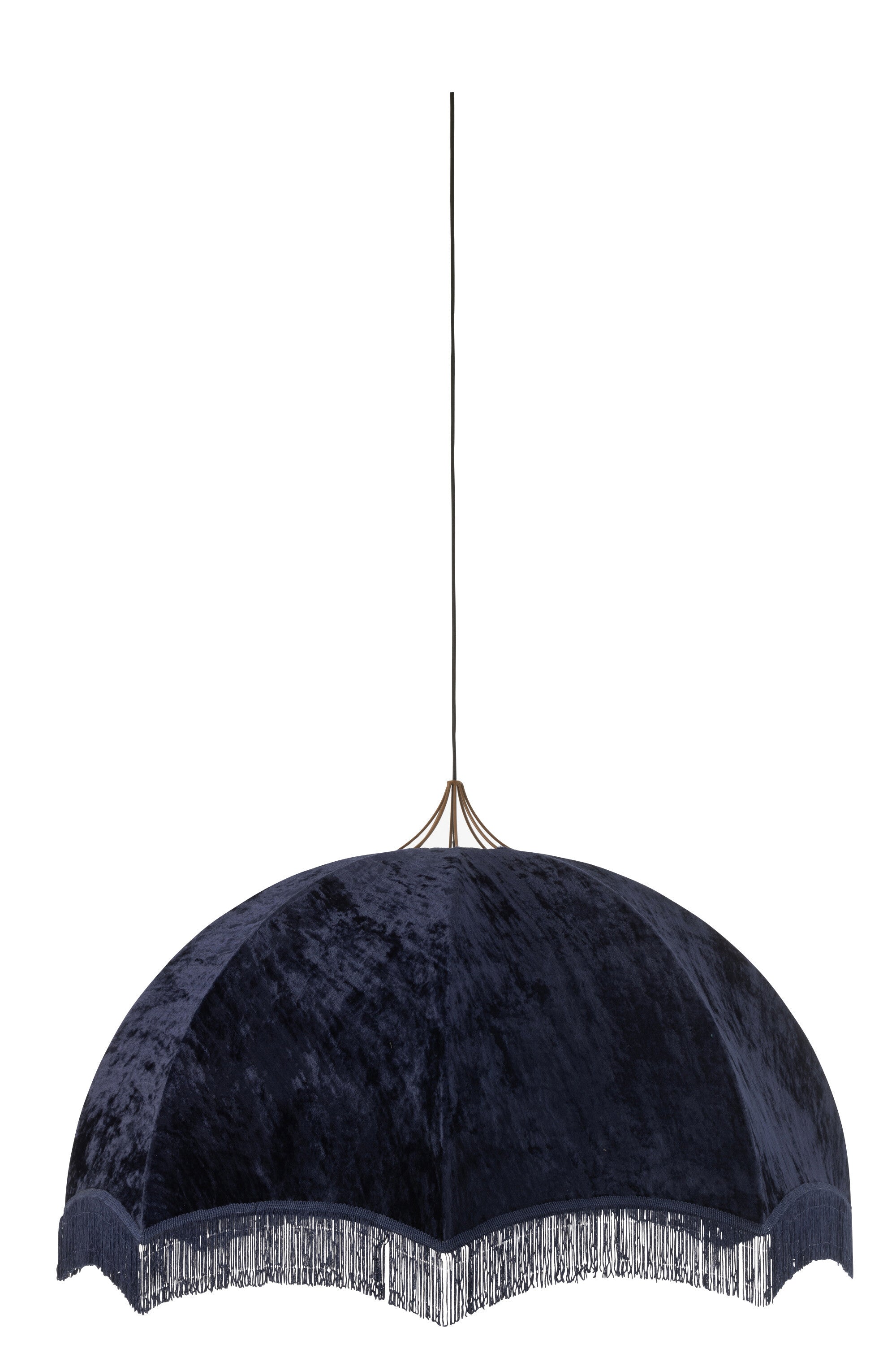 Hanglamp Fluweel/Katoen Paars - J-LINE