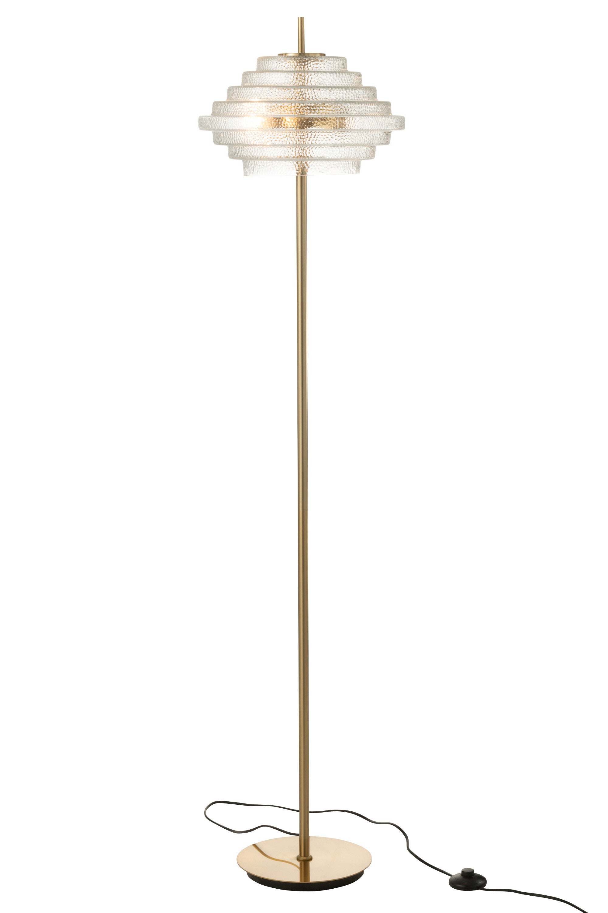 Vloerlamp Metaal/Glas Transparant - J-LINE