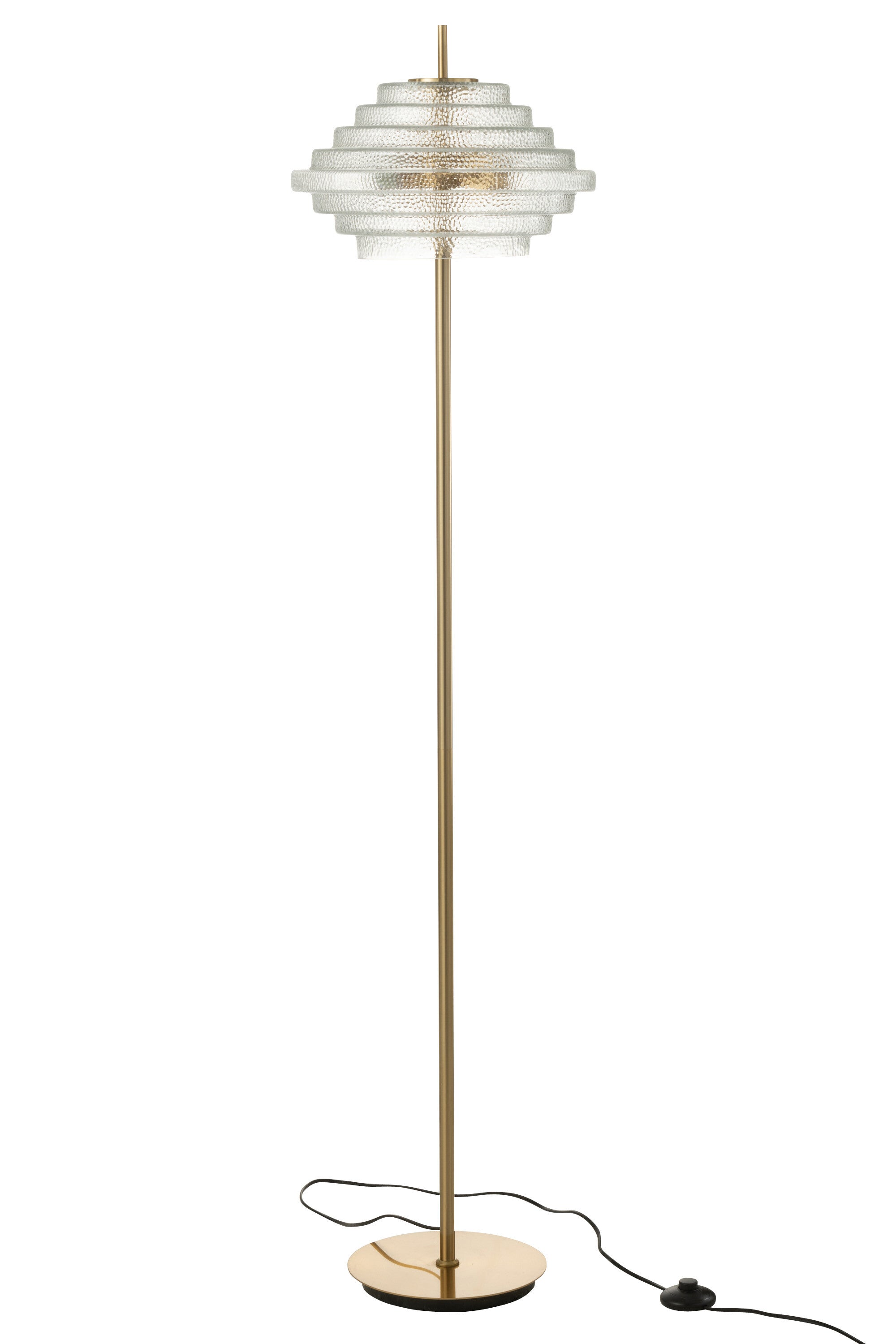 Vloerlamp Metaal/Glas Transparant - J-LINE