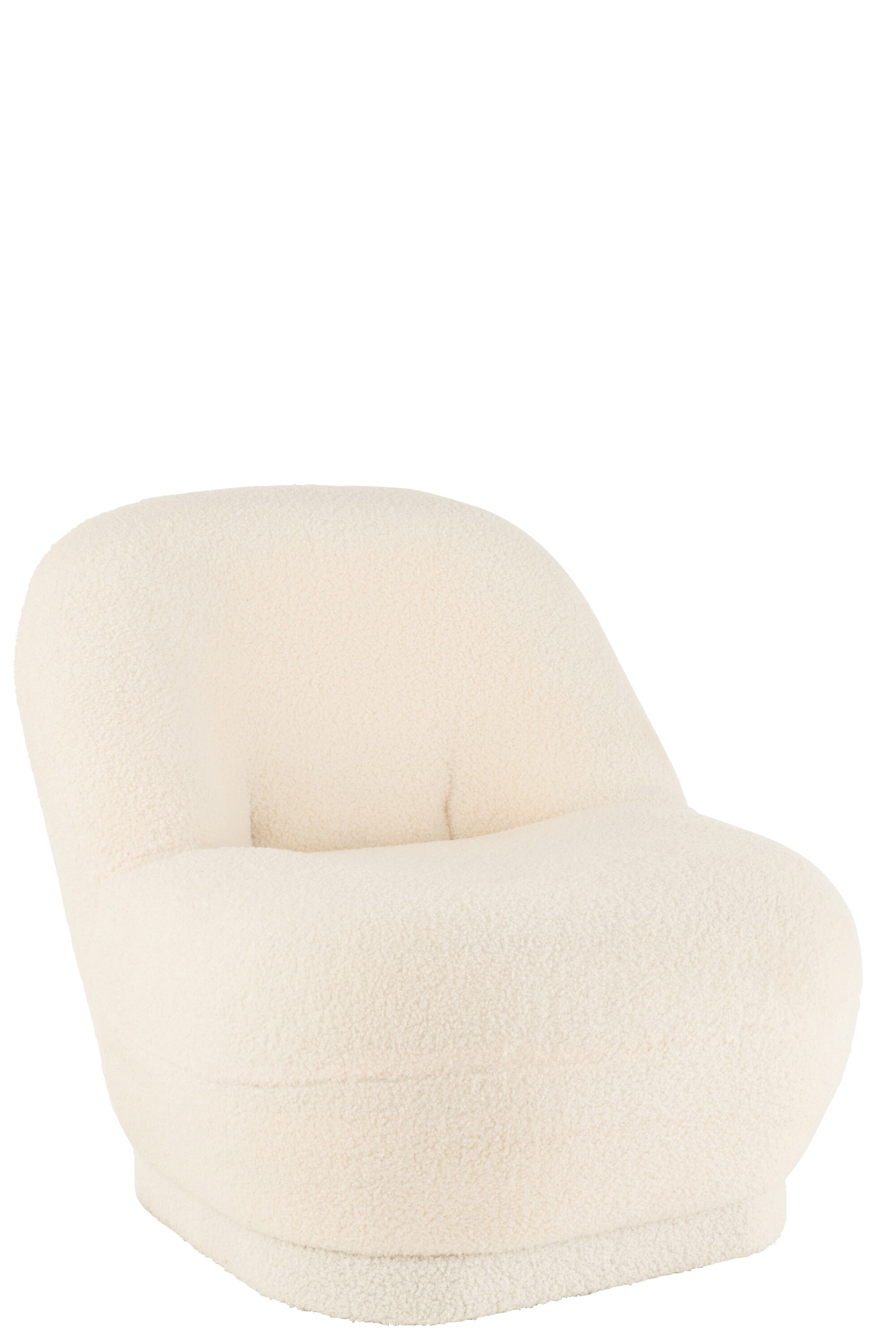 Kruk Teddy Bouclé Wit - J-LINE