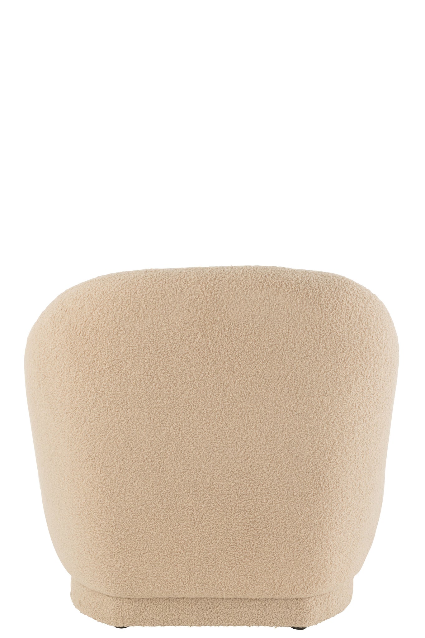 Canapé lounge Teddy Velvet Blanc Beige Chaud - J-LINE