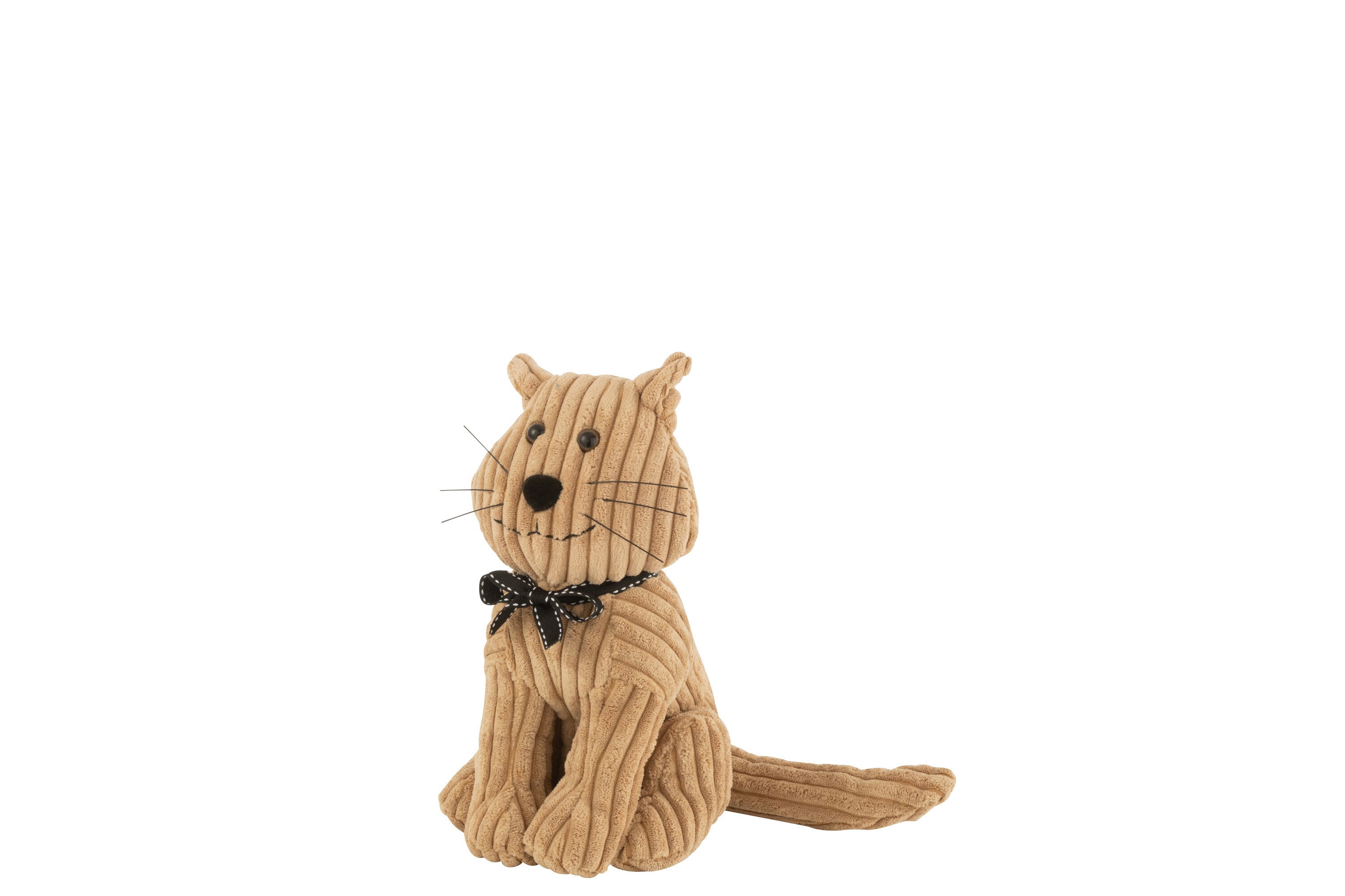 Deurstopper Kat Textiel Karamel - J-LINE