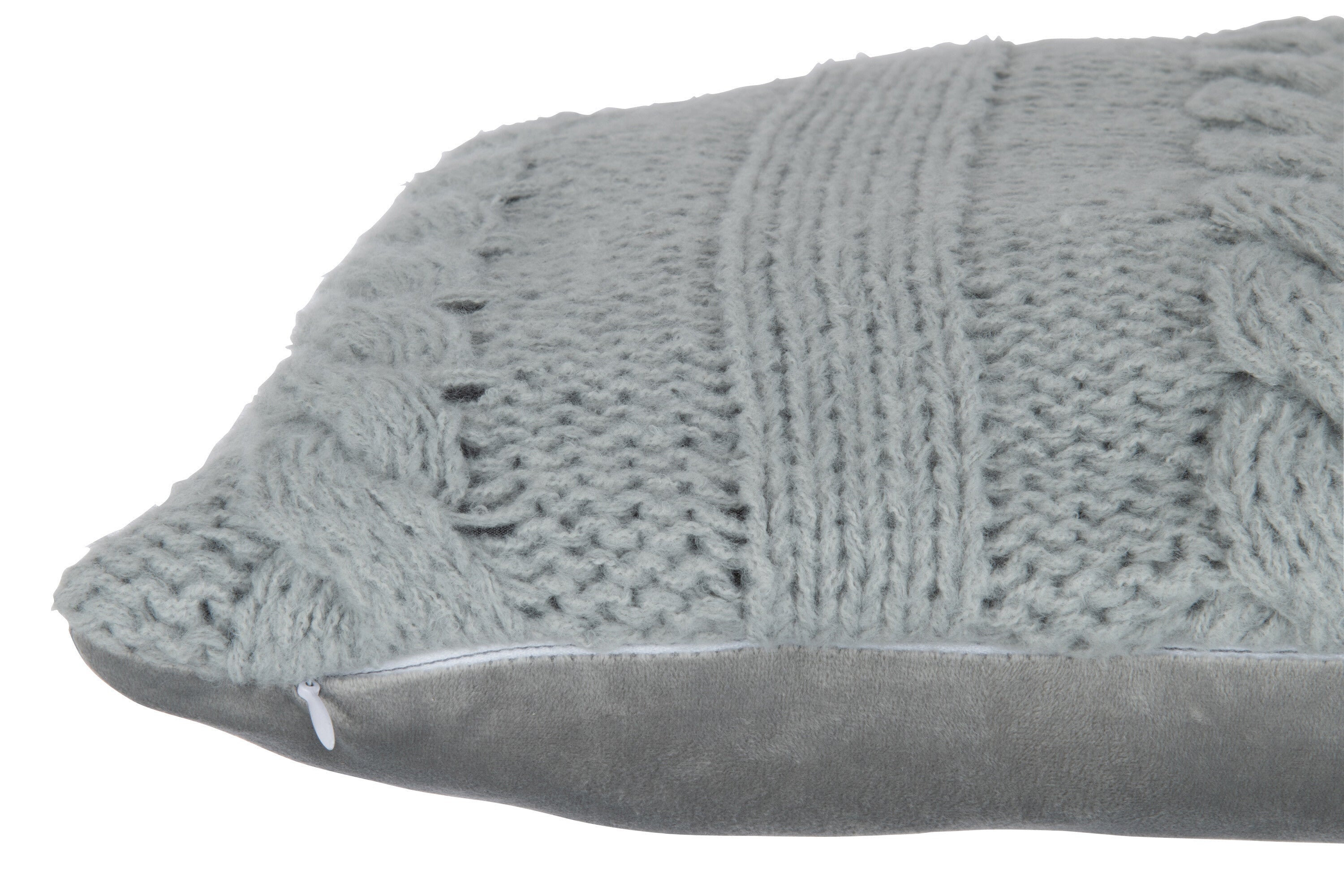 Kussen Twist Polyester Grijs - J-LINE