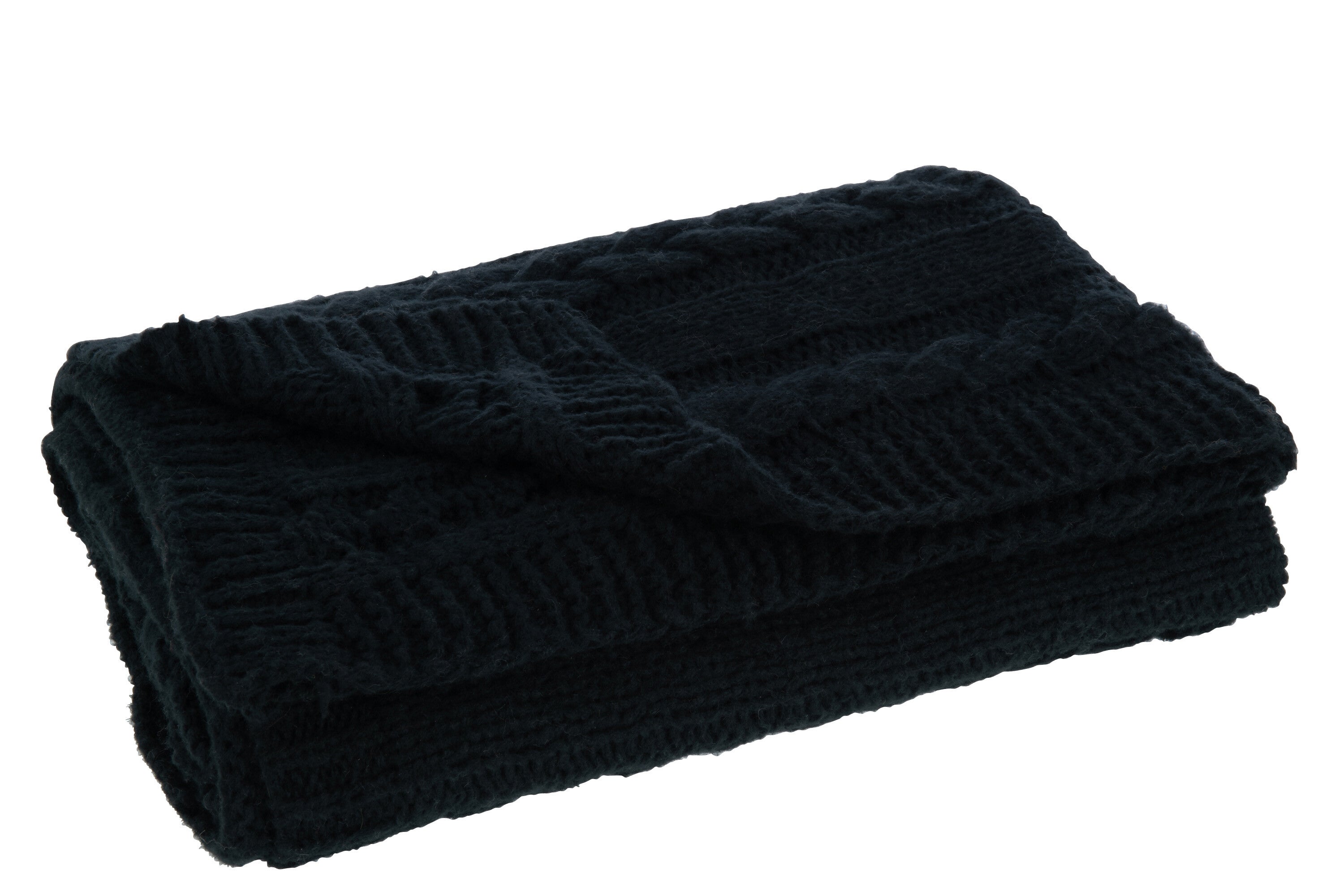 Plaid Twist Polyester Noir - J-LINE