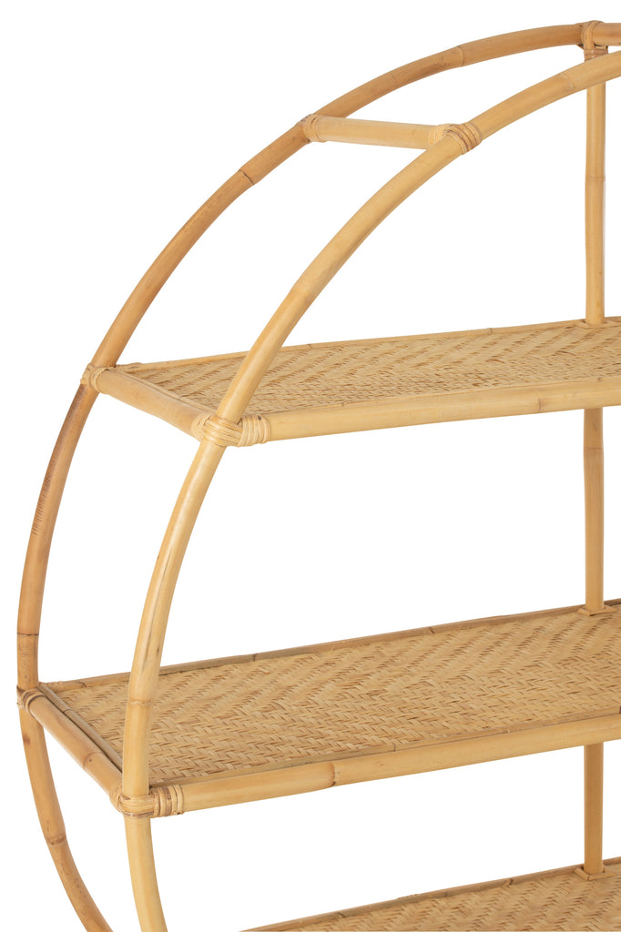 Boekenrek Rotan Natuurlijk - J-LINE