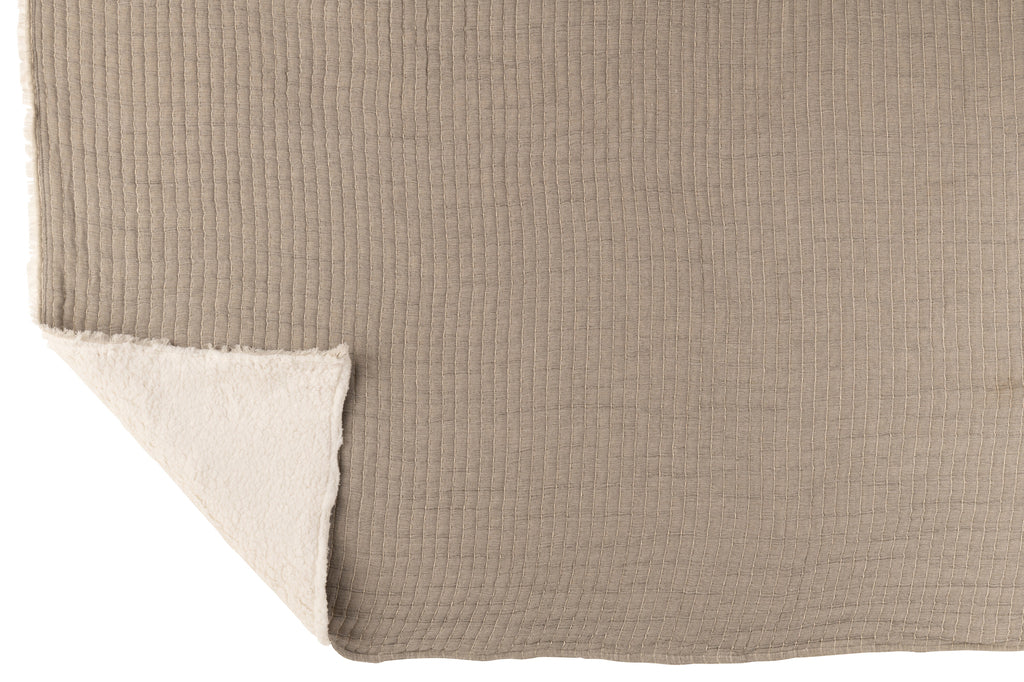 Geruite plaid Katoen/Polyester Grijs - J-LINE