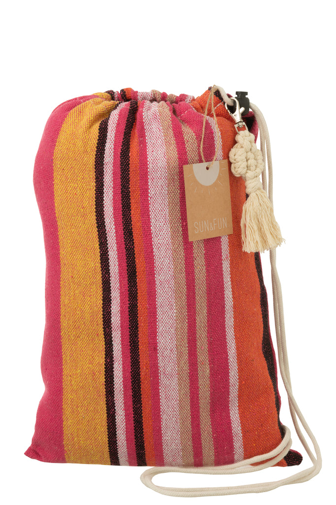 Hangmat Strepen felroze/mix - J-LINE