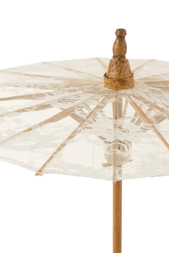 Parasol met patronen in kant - J-LINE