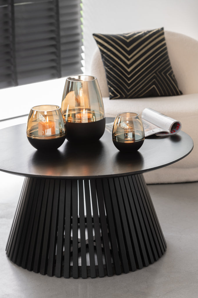 Salontafel Vincent Mangohout Zwart - J-LINE