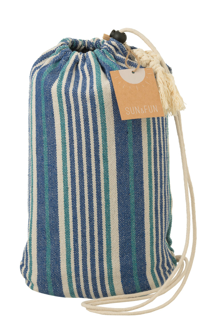 Hangmat Strepen blauw/wit - J-LINE
